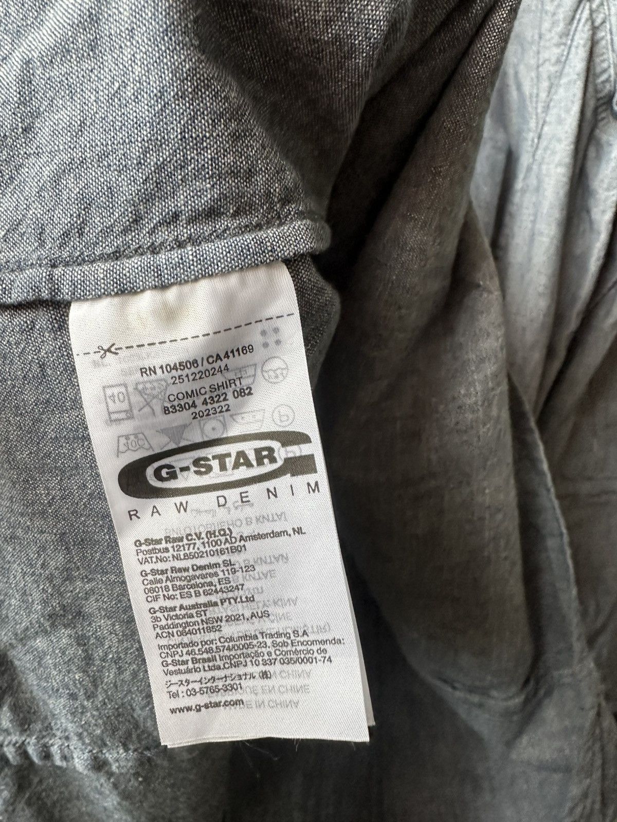 G-Star G-Star Comic Shirt Size L Size US L / EU 52-54 / 3 - 5 Thumbnail