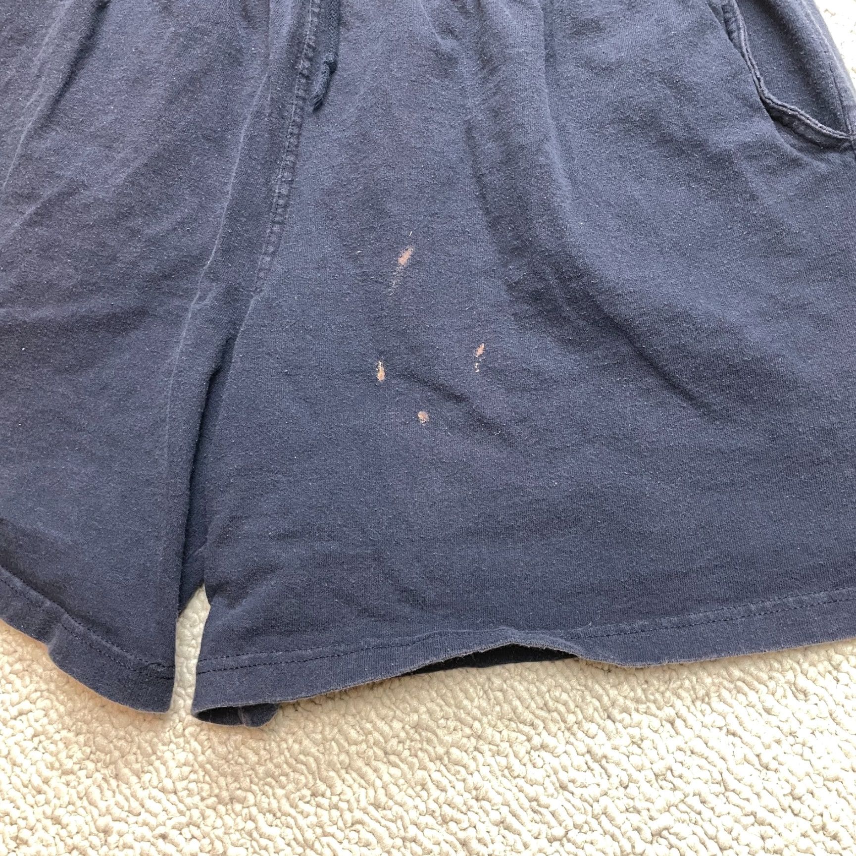 Hanes Hanes Sweatshorts Mens 2XL Blue Casual Comfort Pockets 7" Inseam Size US 39 - 2 Thumbnail