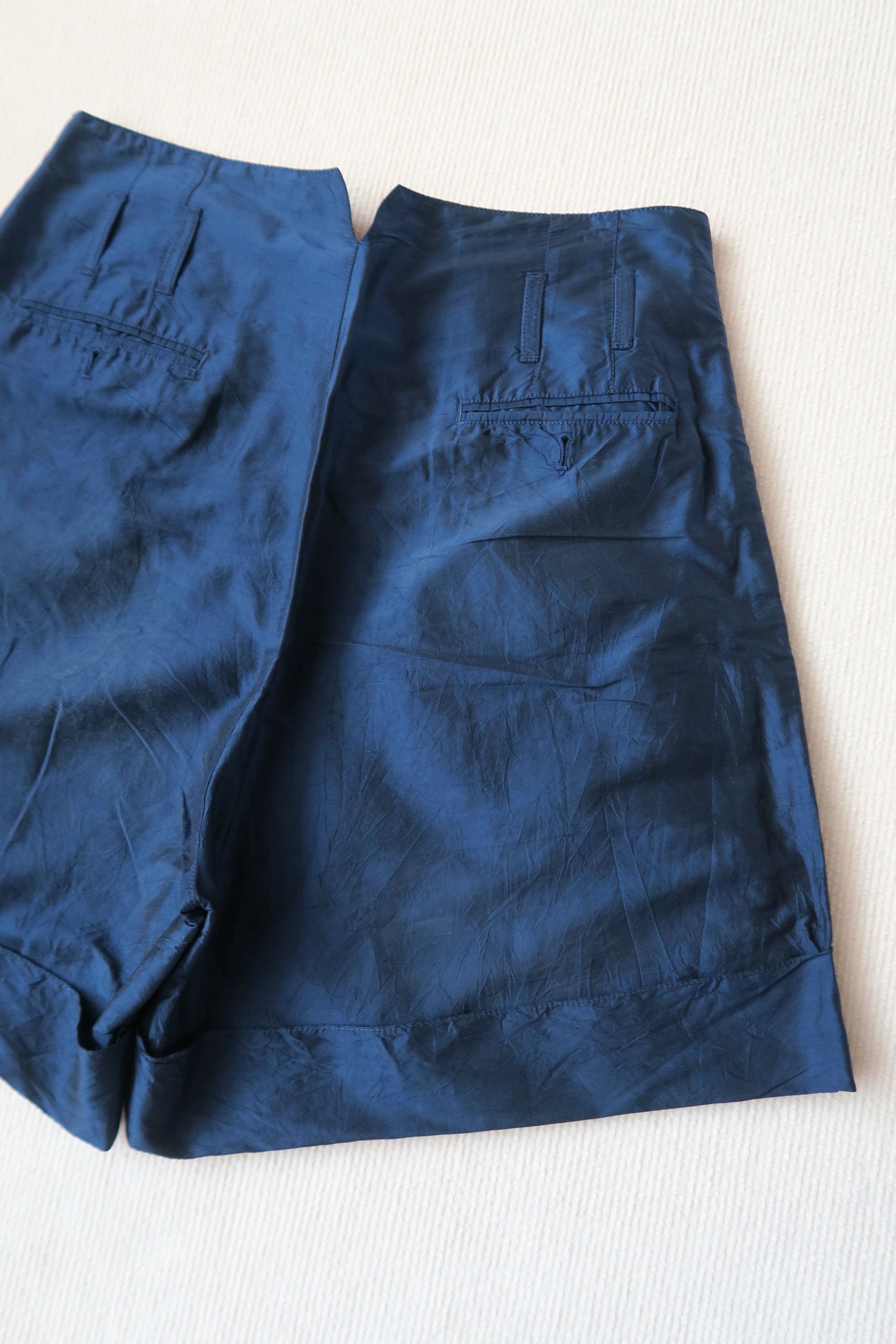Emporio Armani Emporio Armani Blue Line Runway Silk Shorts Size US 34 / EU 50 - 12 Thumbnail