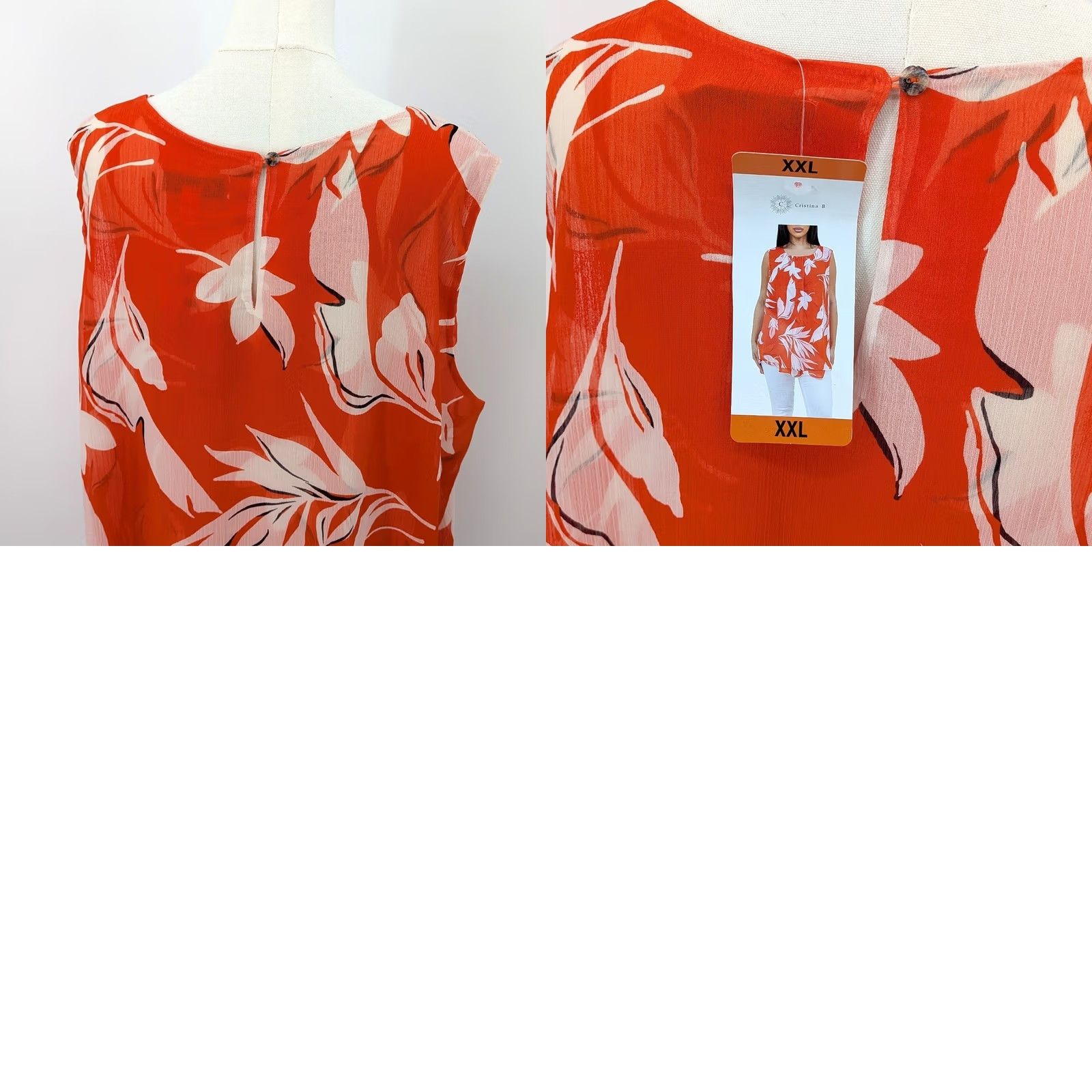 Vintage VINTAGE Cristina B. Blouse? Size XXL / US 16-18 / IT 52-54 - 8 Thumbnail
