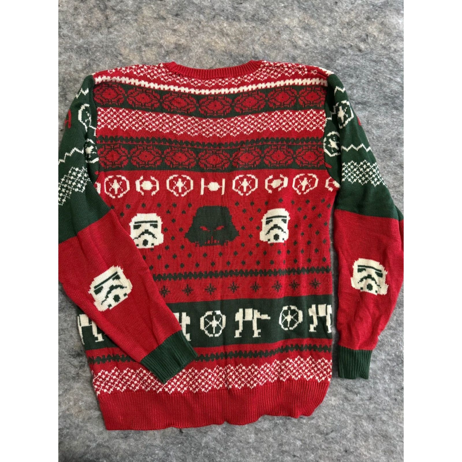 Junk Food Junk Food Disney Star Wars Darth Vader Christmas Sweater XL Unisex Adults Red Pullover Men Women Holiday Size XL / US 12-14 / IT 48-50 - 4 Thumbnail