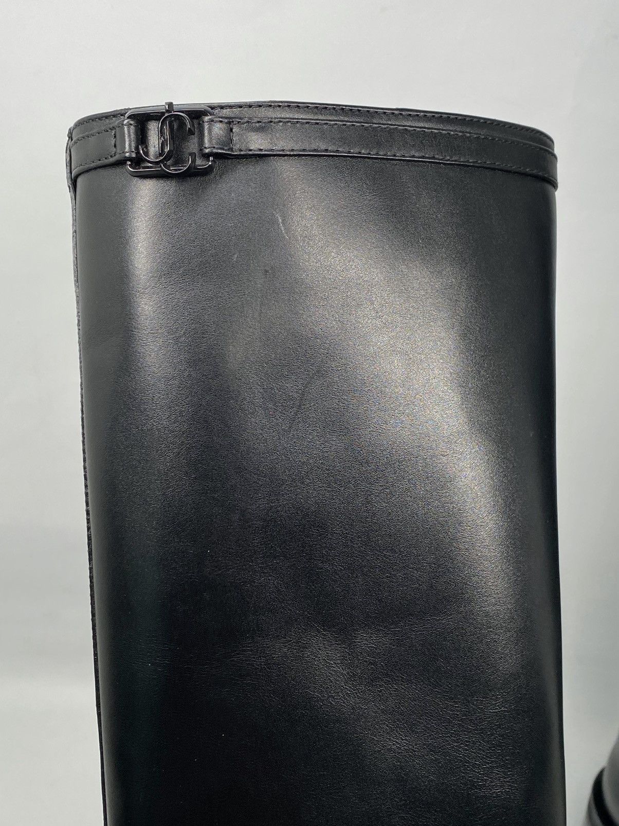 Jimmy Choo Jimmy Choo Yasmin 70 Block Heel Leather Boots size 36 Size US 6 / IT 36 - 9 Thumbnail