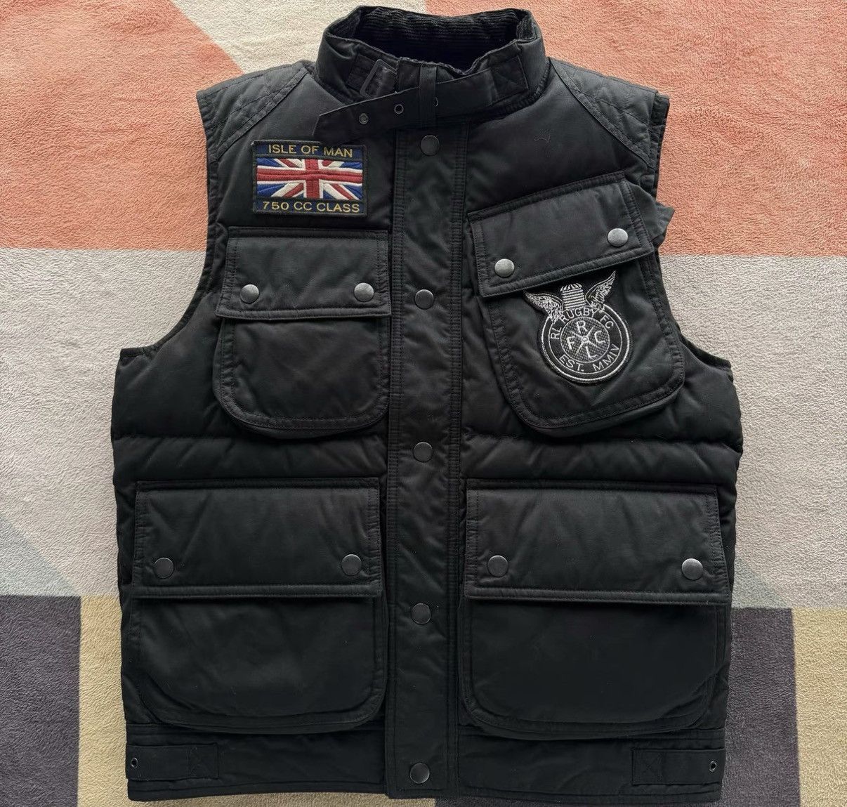 Polo Ralph Lauren Ralph Lauren RL Rugby Waxed Down Vest K22 Size US S / EU 44-46 / 1 - 1 Thumbnail
