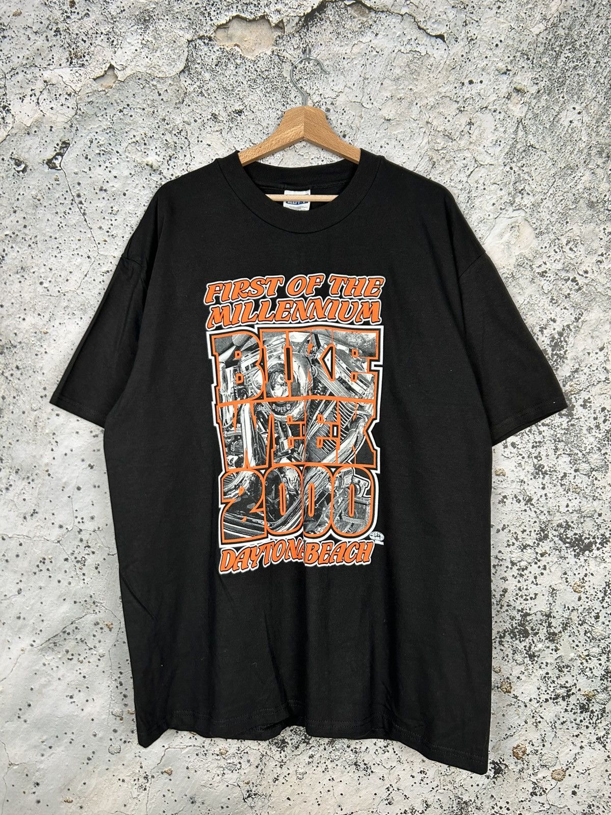 Indian Motorcycle Vintage Bike Week 2000 Dayton Beach Graphic Tee Grunge 90s Size US XL / EU 56 / 4 - 1 Thumbnail