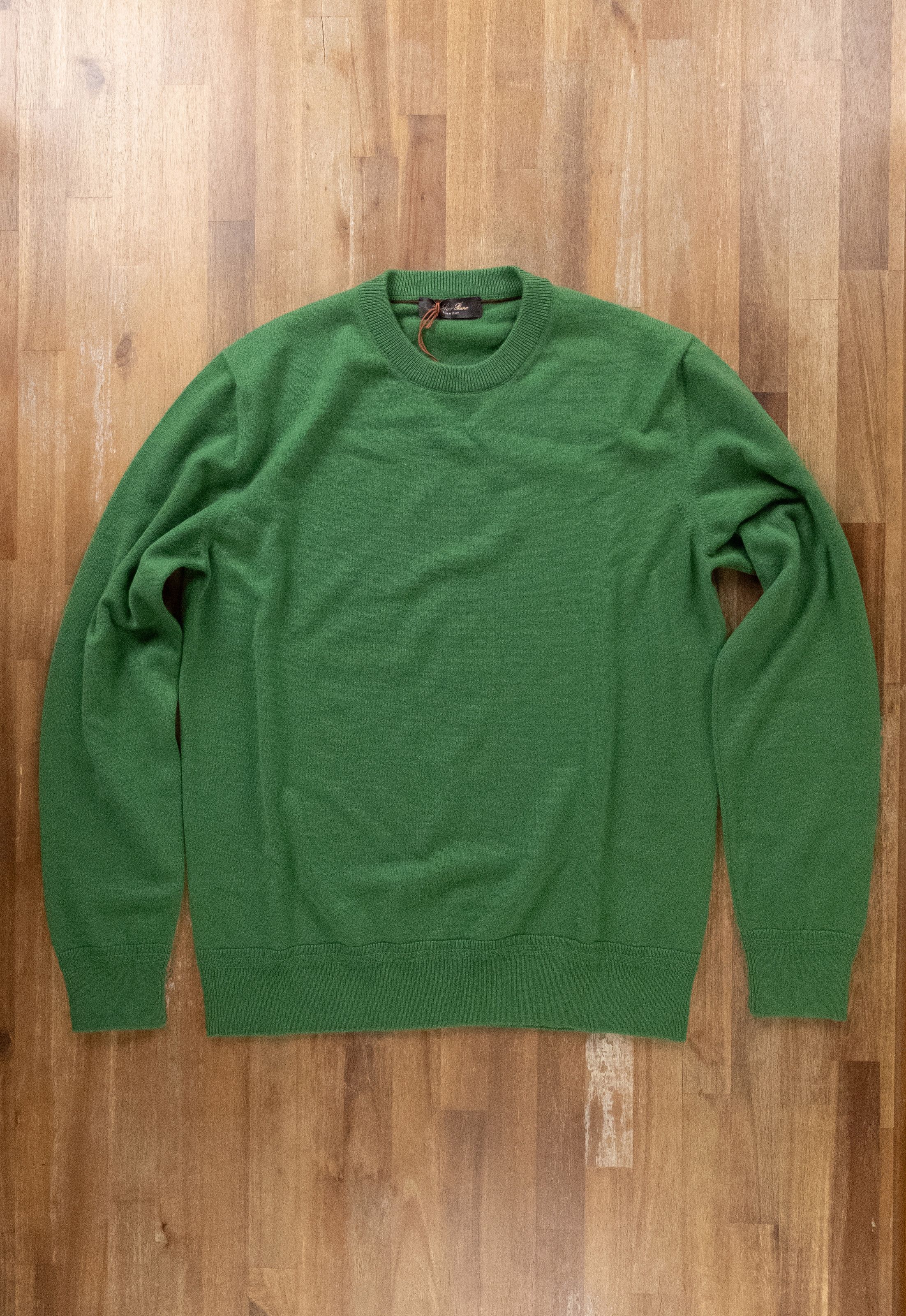 Image of Loro Piana Green Pure Cashmere Sweater Jumper XL / 52 It, Men's