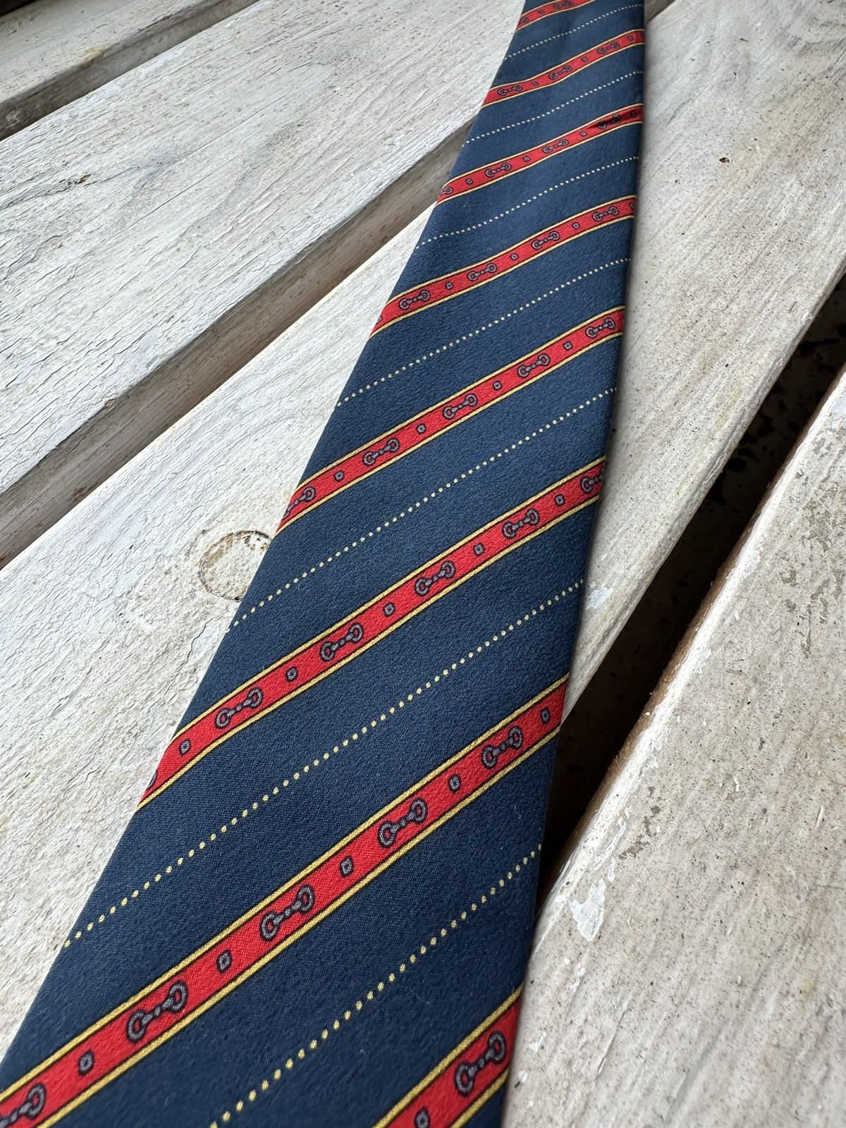 Celine × Vintage ❗️RARE Celine luxury silk tie vintage paris hand made Size ONE SIZE - 8 Thumbnail