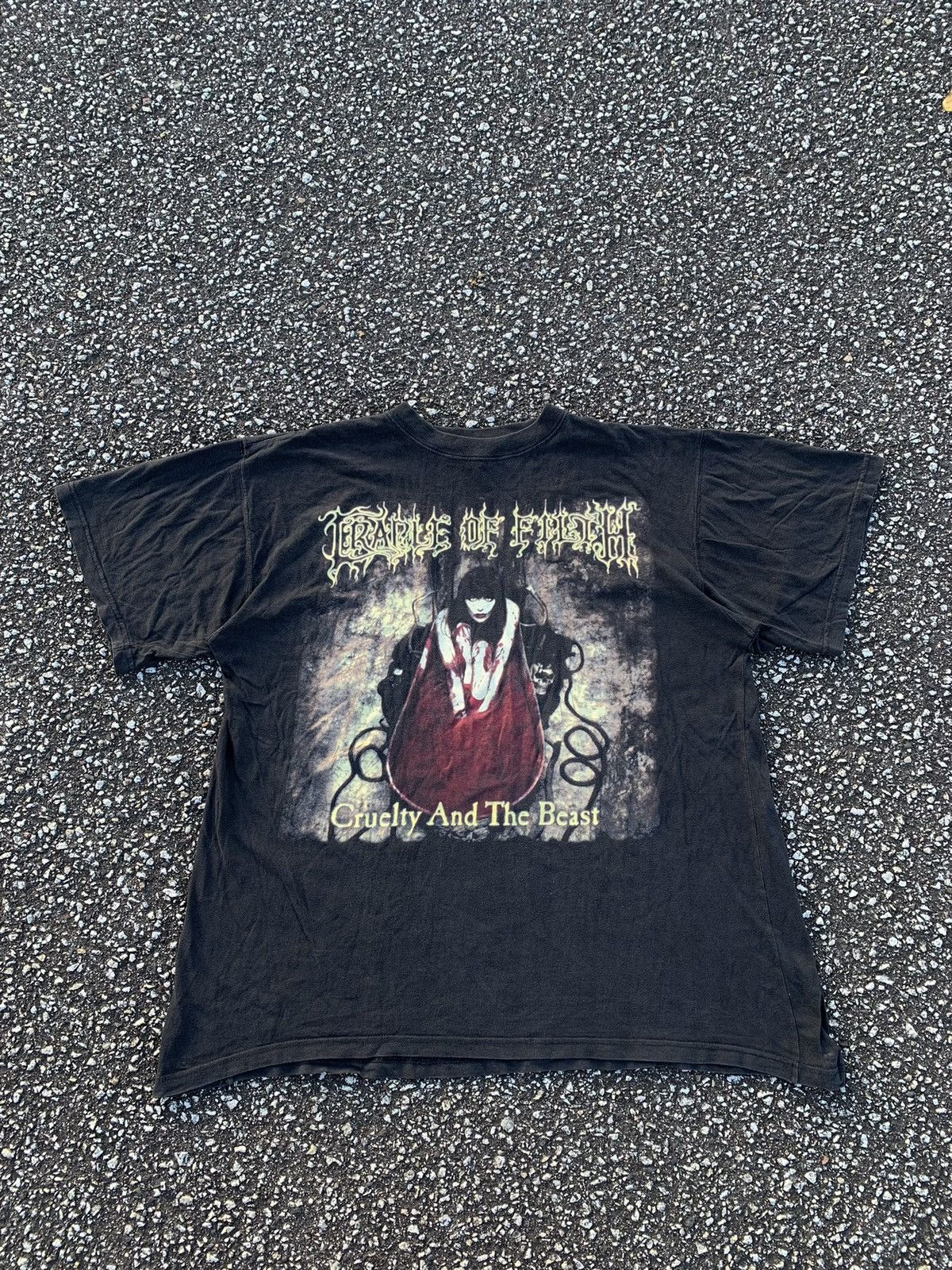 Band Tees × Vintage Vintage Cradle Of Filth Cruelty and the Beast T Shirt Tee Size US XL / EU 56 / 4 - 1 Thumbnail