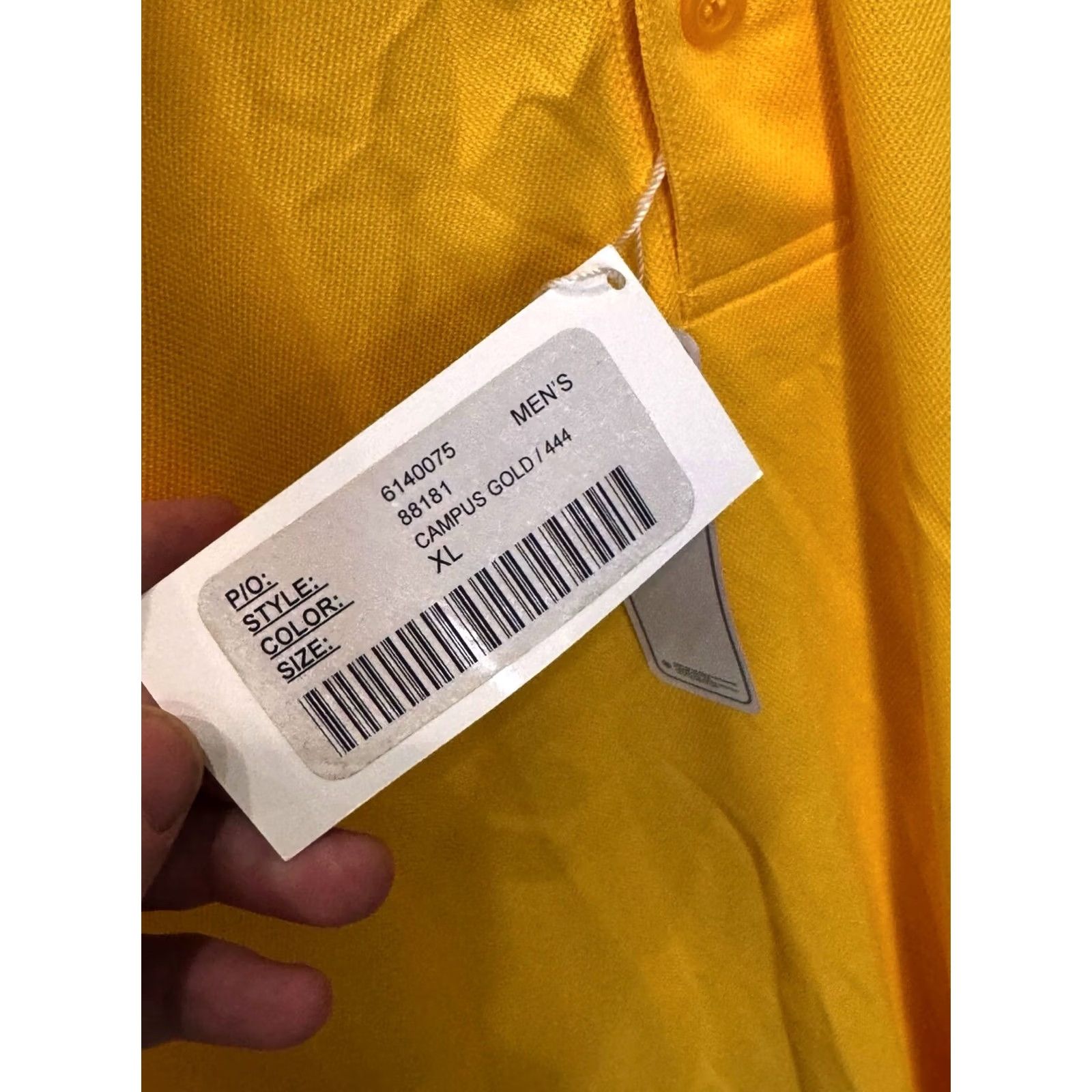 Vintage Core Yellow Poly Golf POLO SHIRT NWT XL Men Size US XL / EU 56 / 4 - 4 Thumbnail