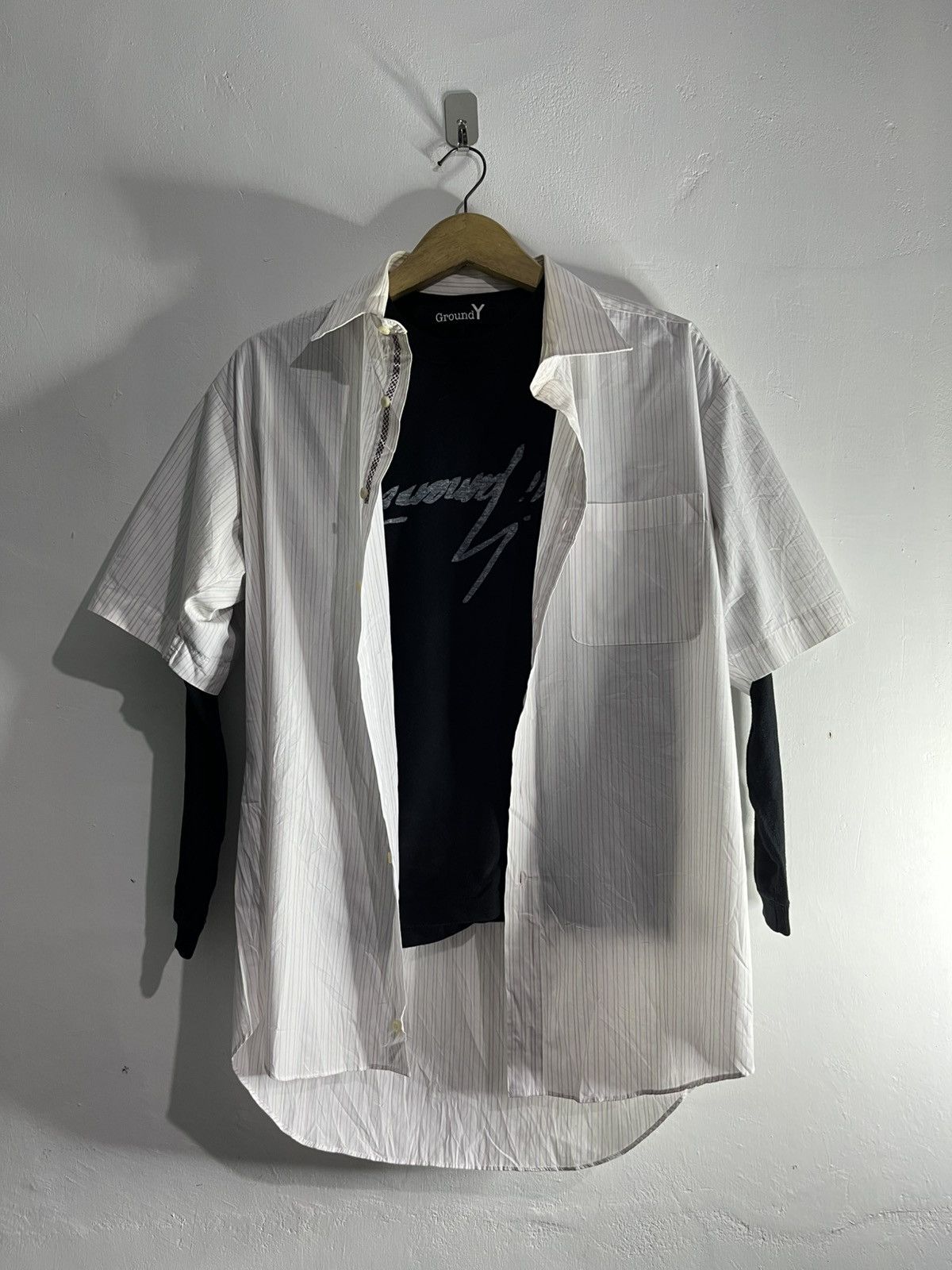 Y's 2000s y’saccs by yohji yamamoto striped shirt Size US XL / EU 56 / 4 - 1 Thumbnail