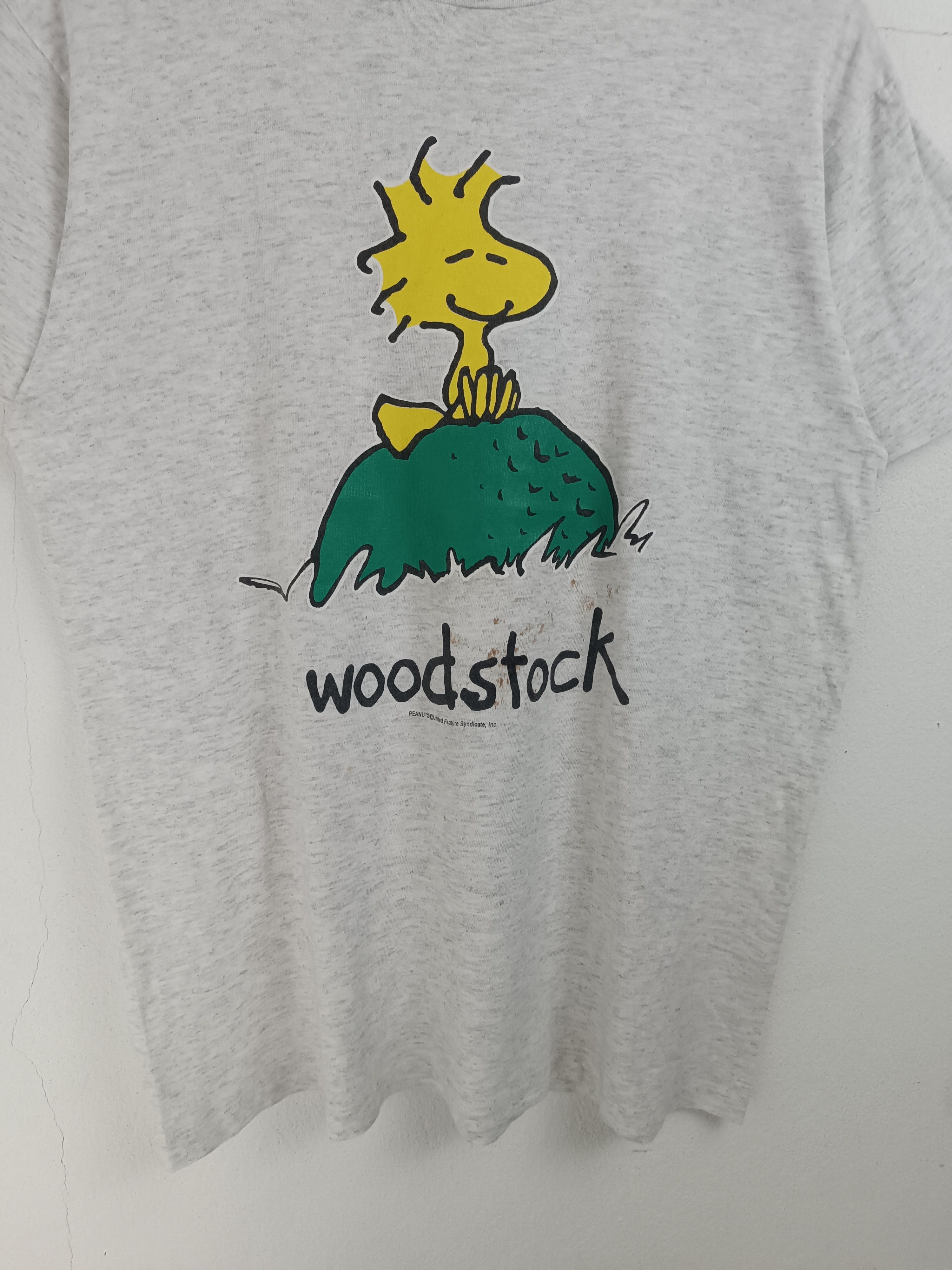 Vintage VINTAGE 90'S WOODSTOCK X PEANUTS STAINED TEE VERY RARE Size US M / EU 48-50 / 2 - 7 Thumbnail