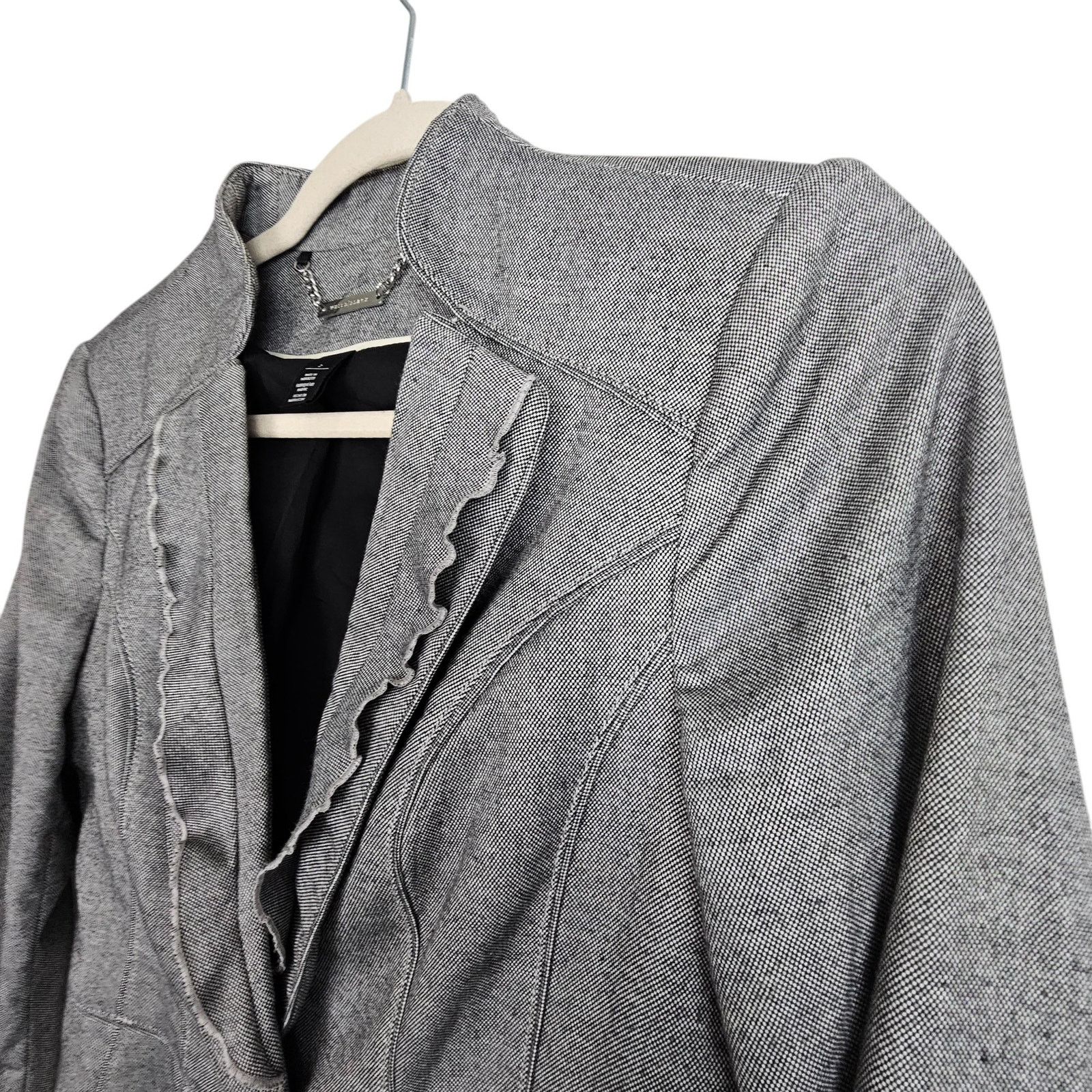 White House Black Market White House Black Market Womens Peplum Crop Blazer 2 Career Size XS / US 0-2 / IT 36-38 - 5 Thumbnail