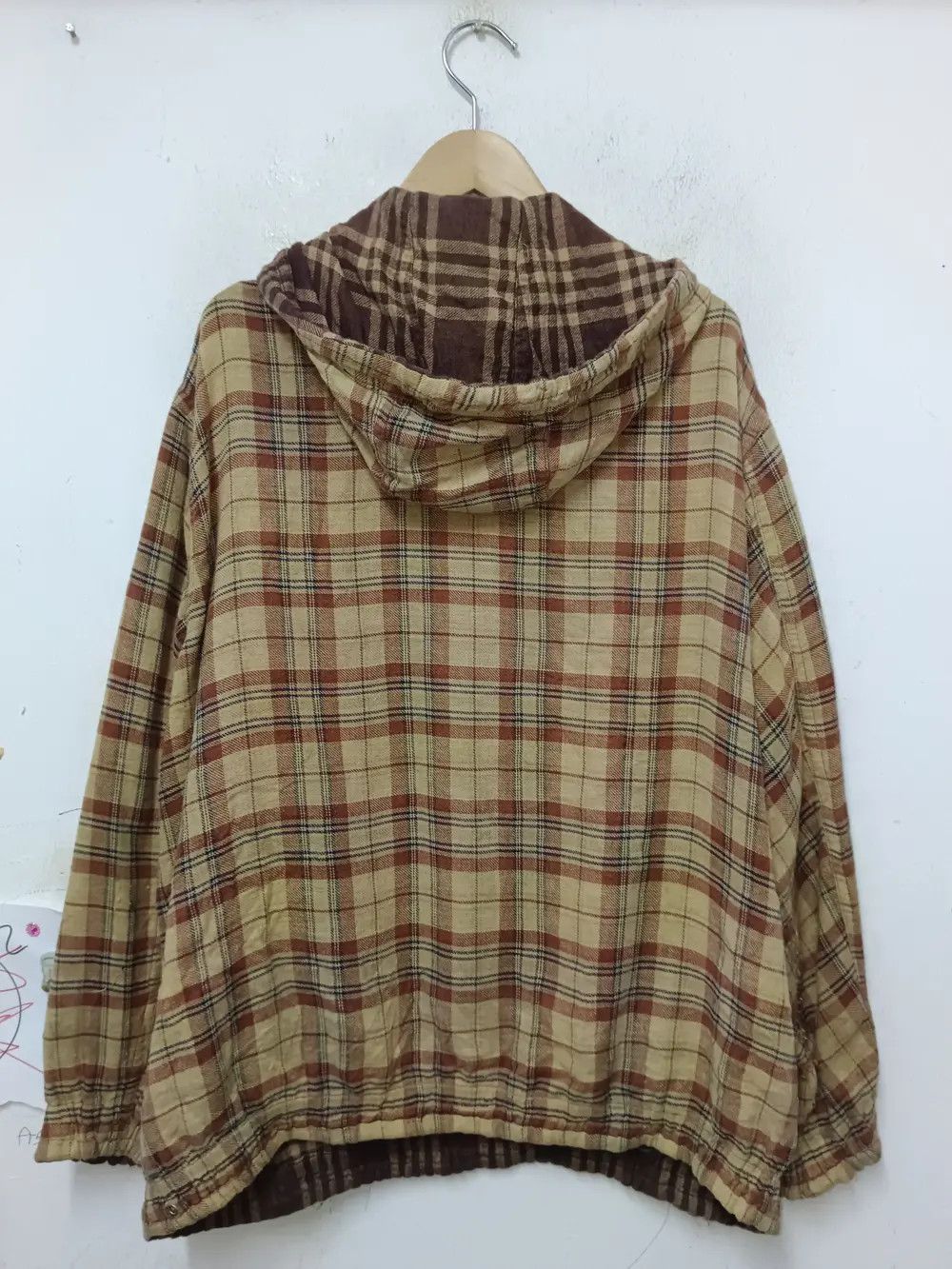Hai Sporting Gear Vintage 80s Issey Miyake Hai Sports Gear Flannel Hoodie Size US M / EU 48-50 / 2 - 4 Thumbnail