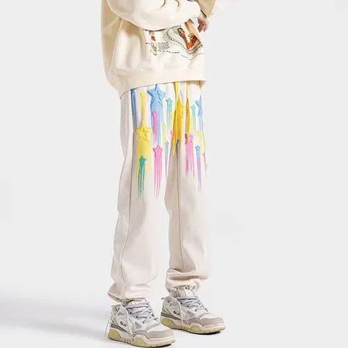 VIBE Escape from Earth Graffiti Stars Loose Casual Pants Size US 30 / EU 46 - 3 Thumbnail