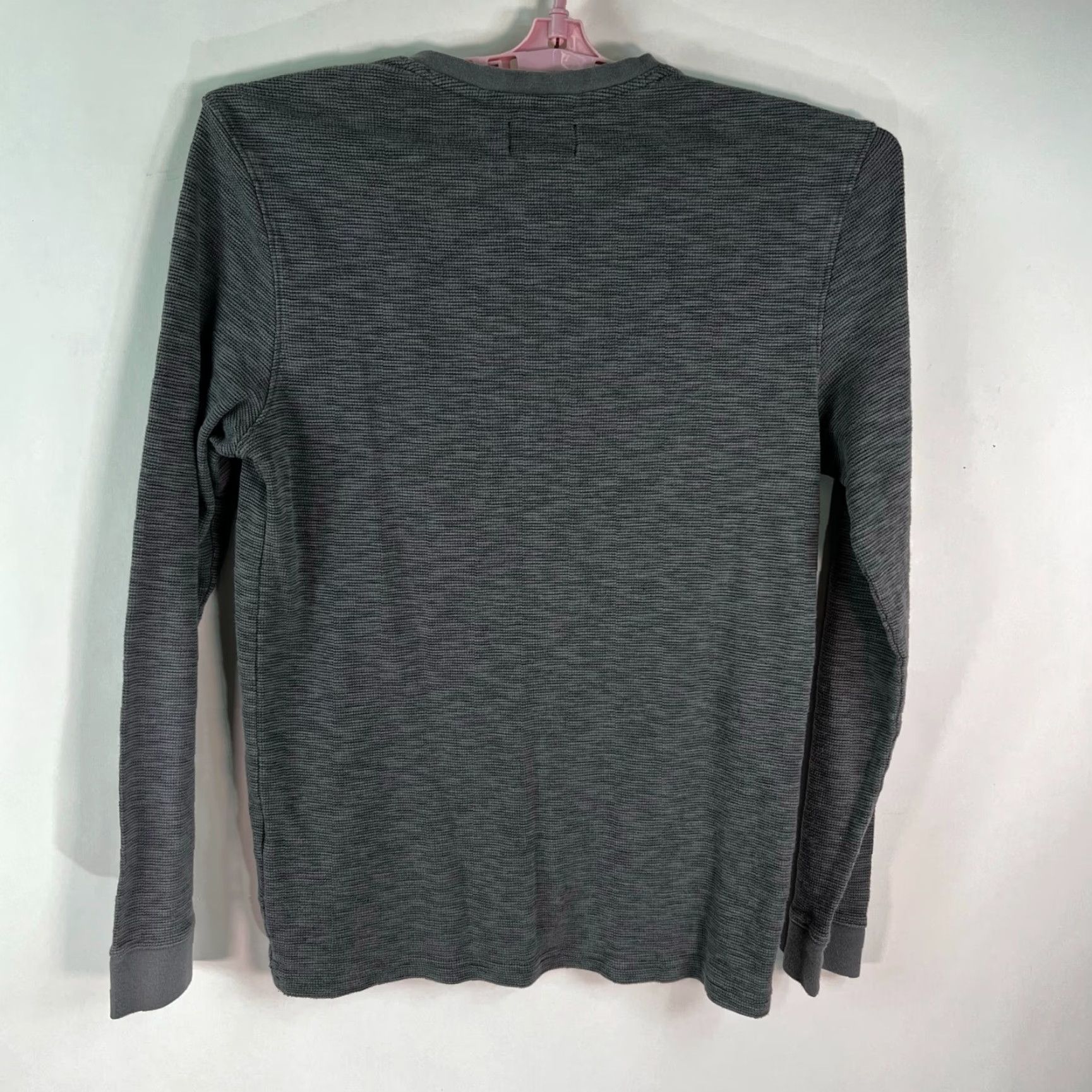 Vintage Rock & Republic Mens Henley 1/4 Button Pockets Top Gray M Cotton Shirt Size US M / EU 48-50 / 2 - 6 Thumbnail