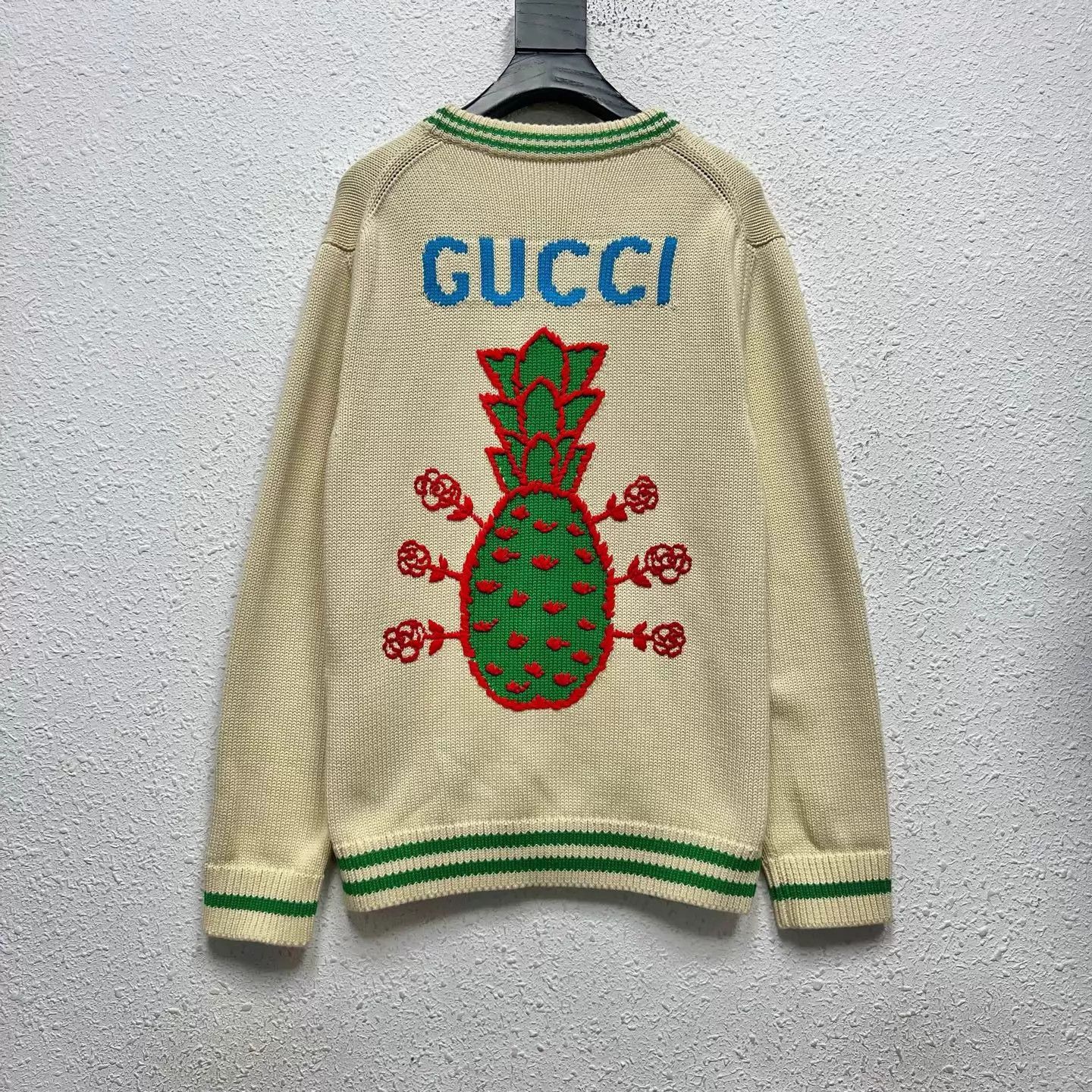 Gucci GUCCI Pineapple Embroidered Knit Cardi S Unworn Size US S / EU 44-46 / 1 - 2 Thumbnail