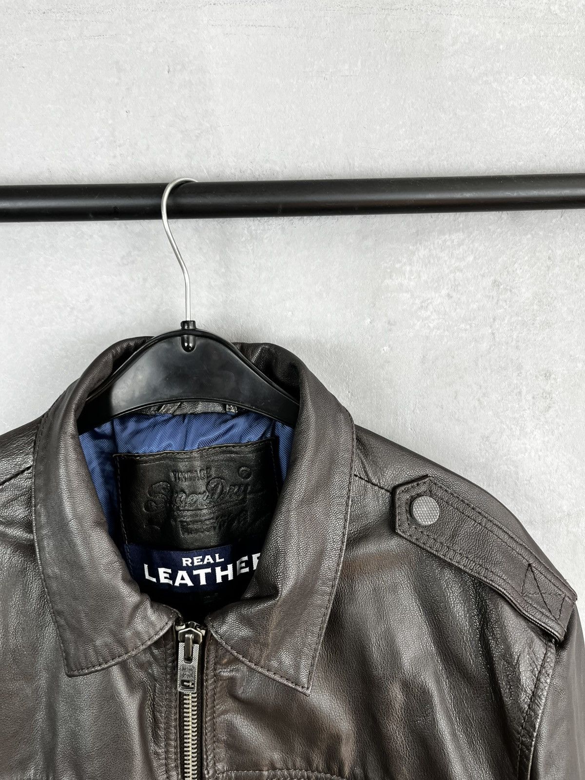 Japanese Brand × Leather × Superdry Superdry leather jacket Size US XL / EU 56 / 4 - 5 Thumbnail