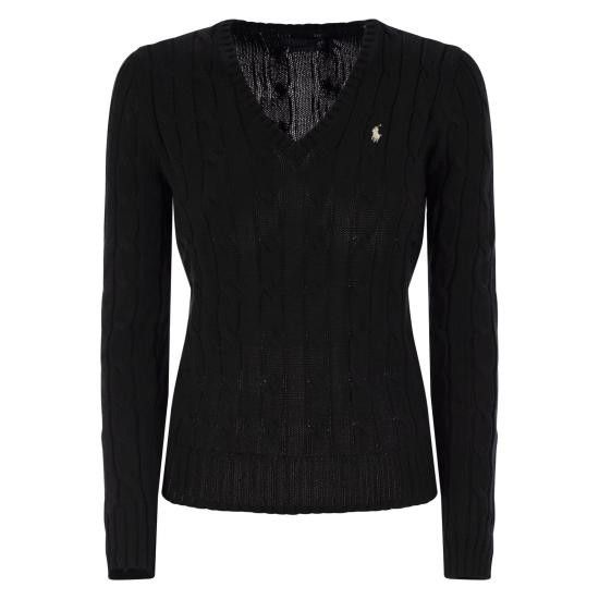 Polo Ralph Lauren POLO RALPH LAUREN Women Sweater 211891641 BLACK Size XS / US 0-2 / IT 36-38 - 1 Thumbnail