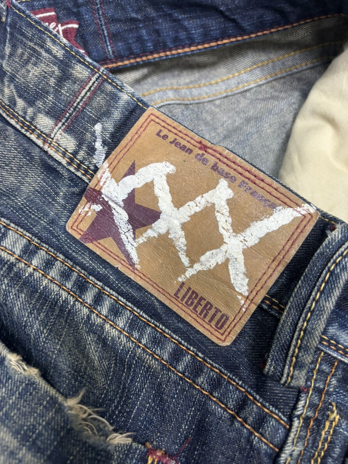 If Six Was Nine × Japanese Brand × Tornado Mart LIBERTO XXX JAPANESE DENIM PUNK RUSTY DISTRESSED DENIM JEANS Size US 32 / EU 48 - 9 Thumbnail