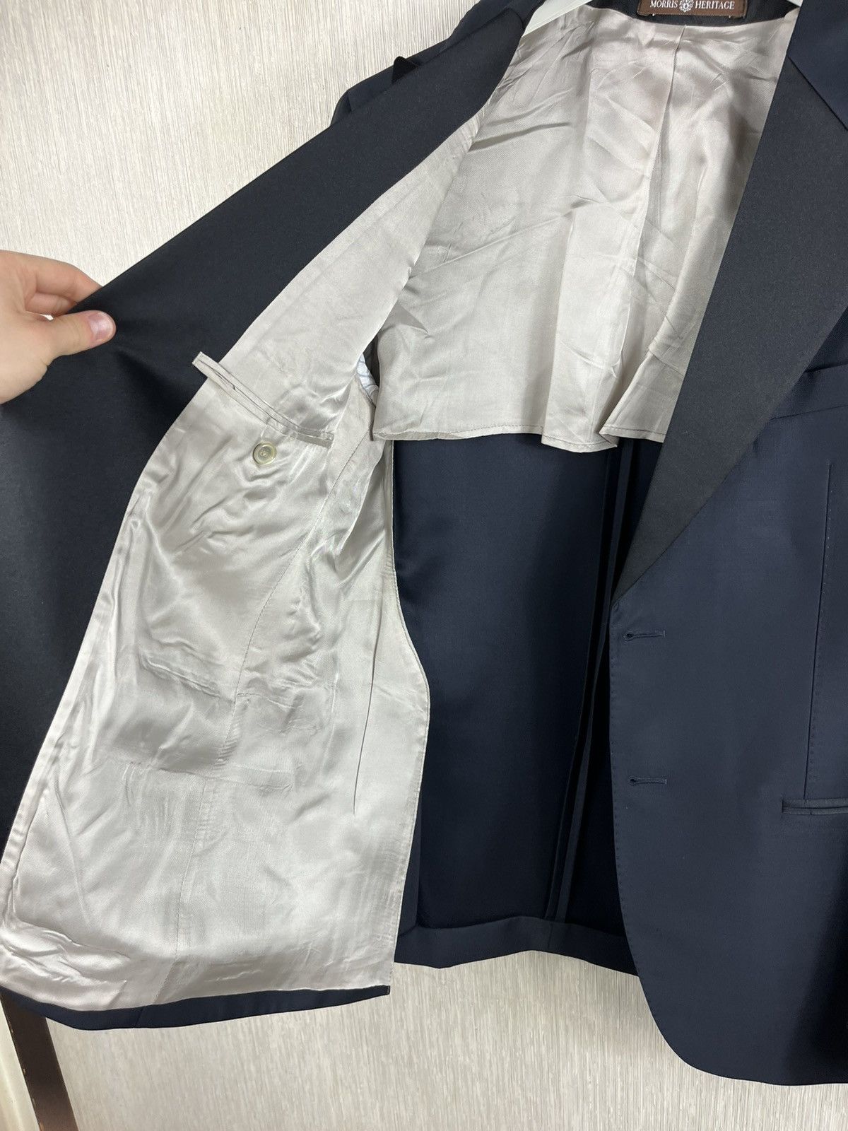 Designer × Morris Morris Heritage wool blazer jacket Vitale Barberis Canonico Size US L / EU 52-54 / 3 - 15 Thumbnail