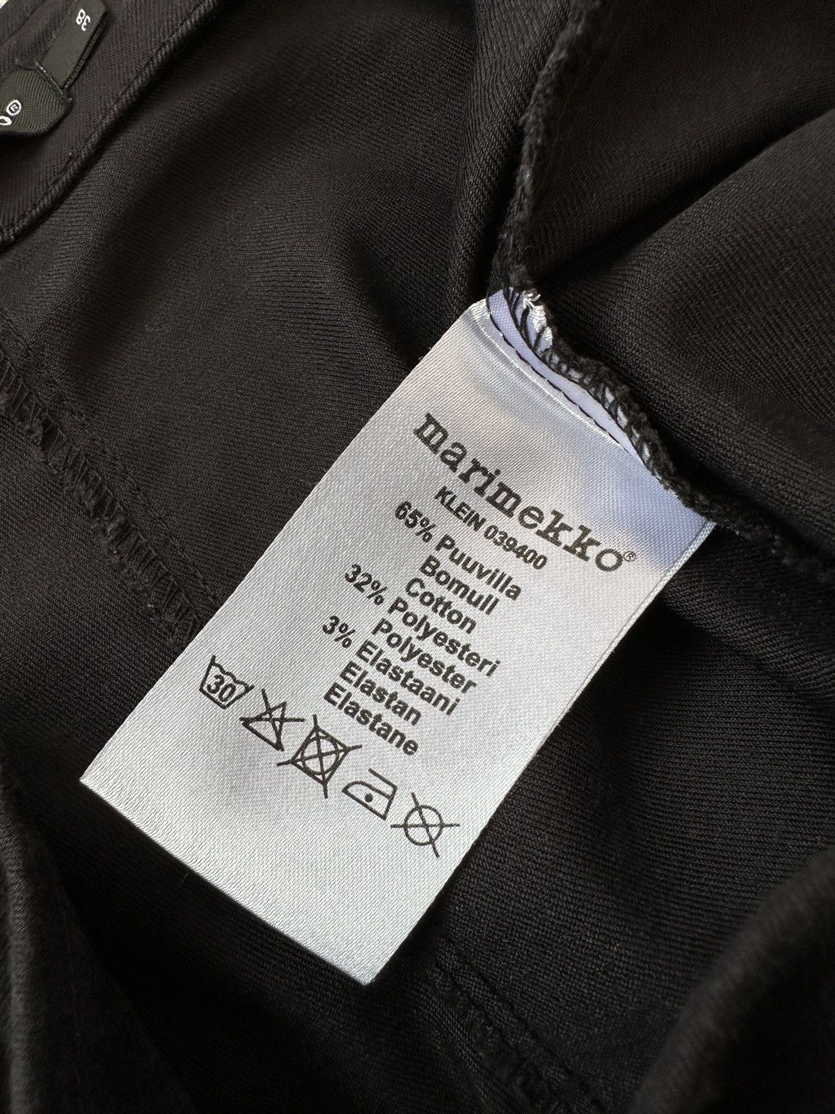 Marimekko MARIMEKKO Klein Black Cotton Stretch Pull On Pants Size 26" / US 2 / IT 38 - 8 Thumbnail