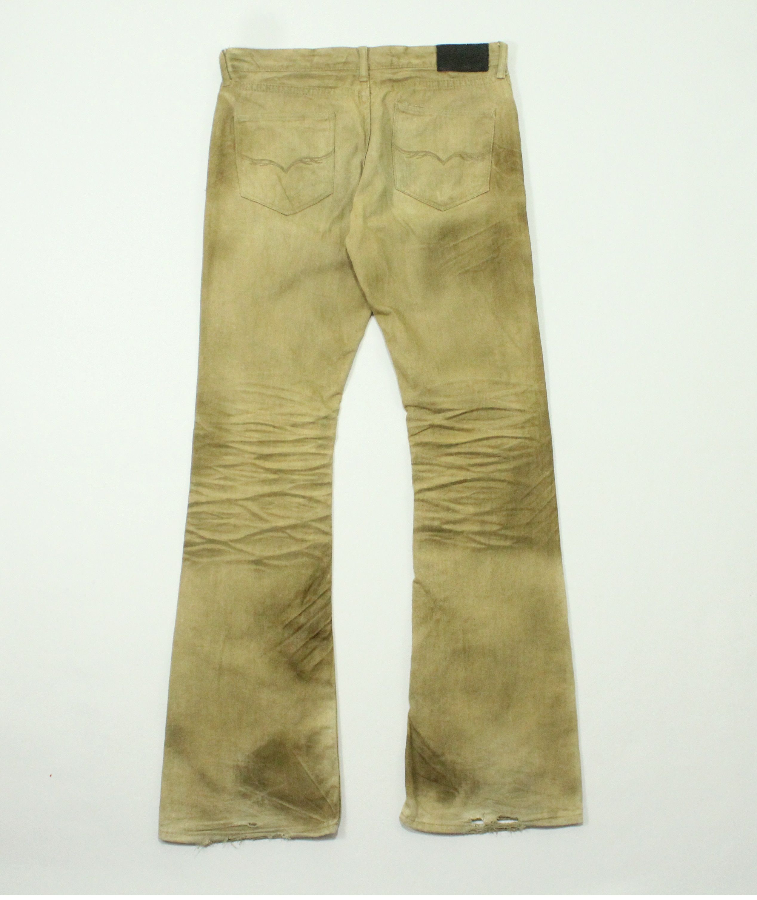 GOSTAR DE FUGA FLARED 🔥 FUGA Claw Mark Waxed Coated Bootcut Bell Bottom Size US 32 / EU 48 - 2 Thumbnail