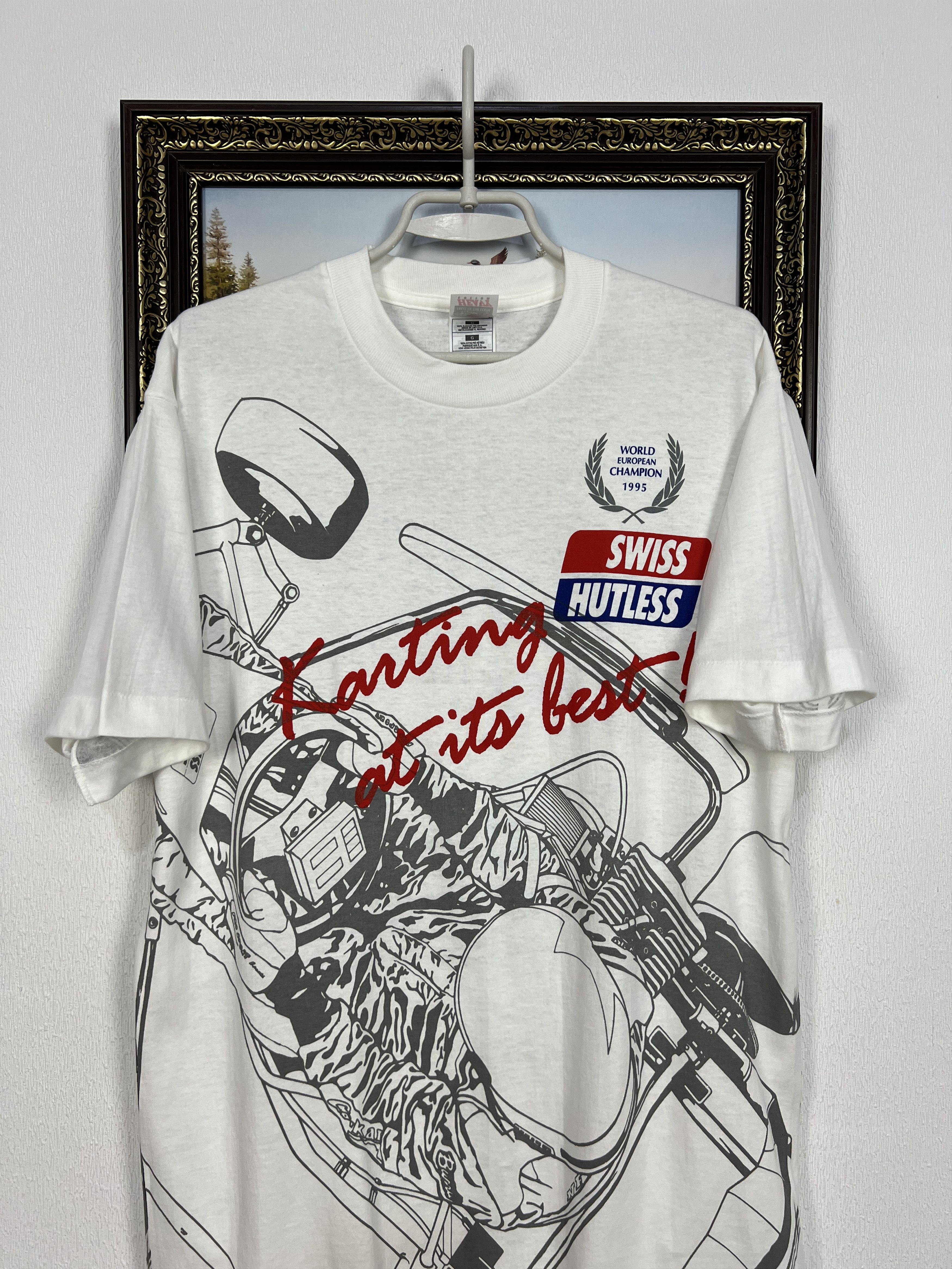 Vintage Vintage World European Champion Racing All Over Tee Shirt Size US L / EU 52-54 / 3 - 2 Thumbnail