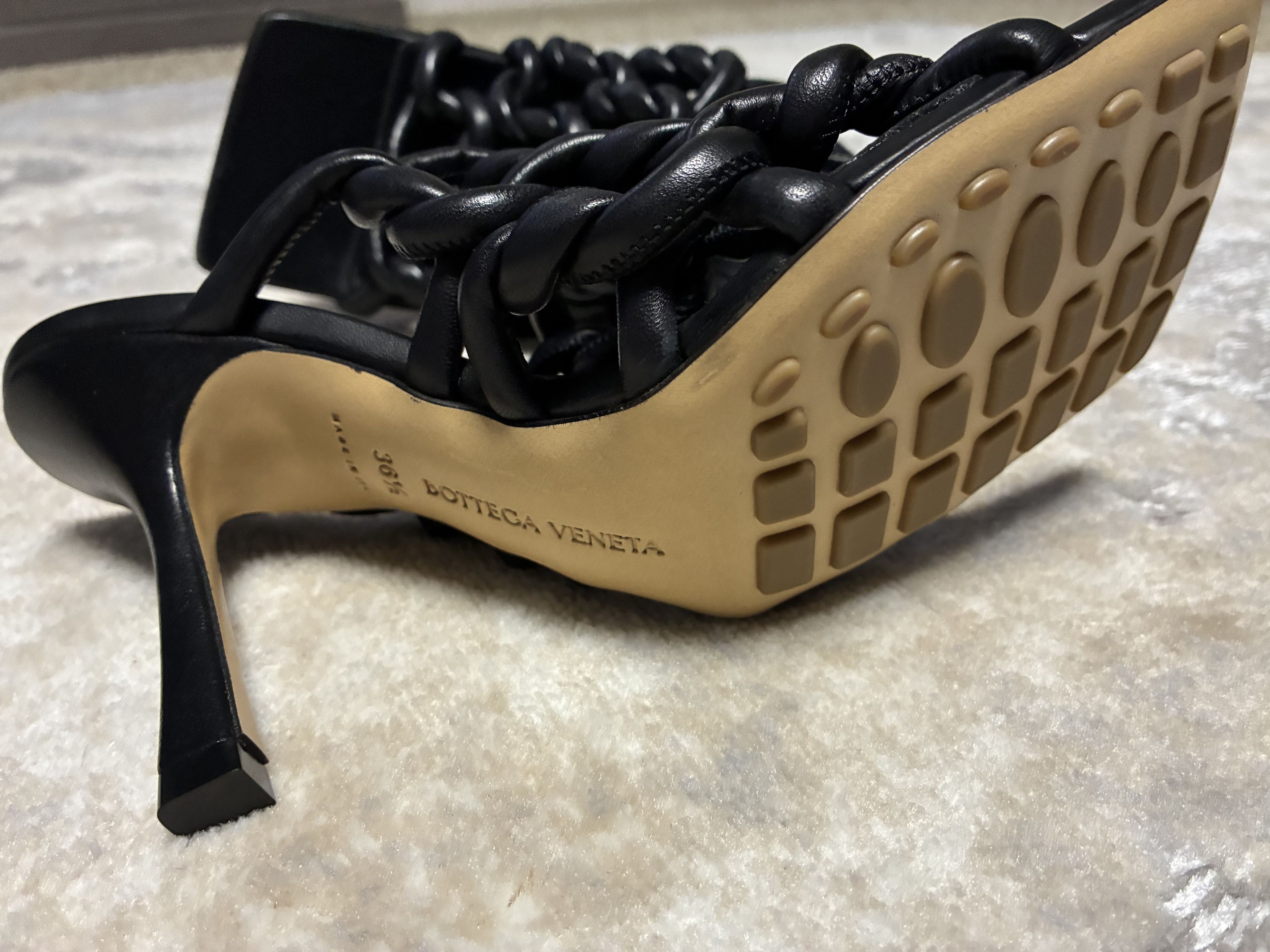 Bottega Veneta Bottega Black Heel Sandals Size US 6.5 / IT 36.5 - 4 Thumbnail