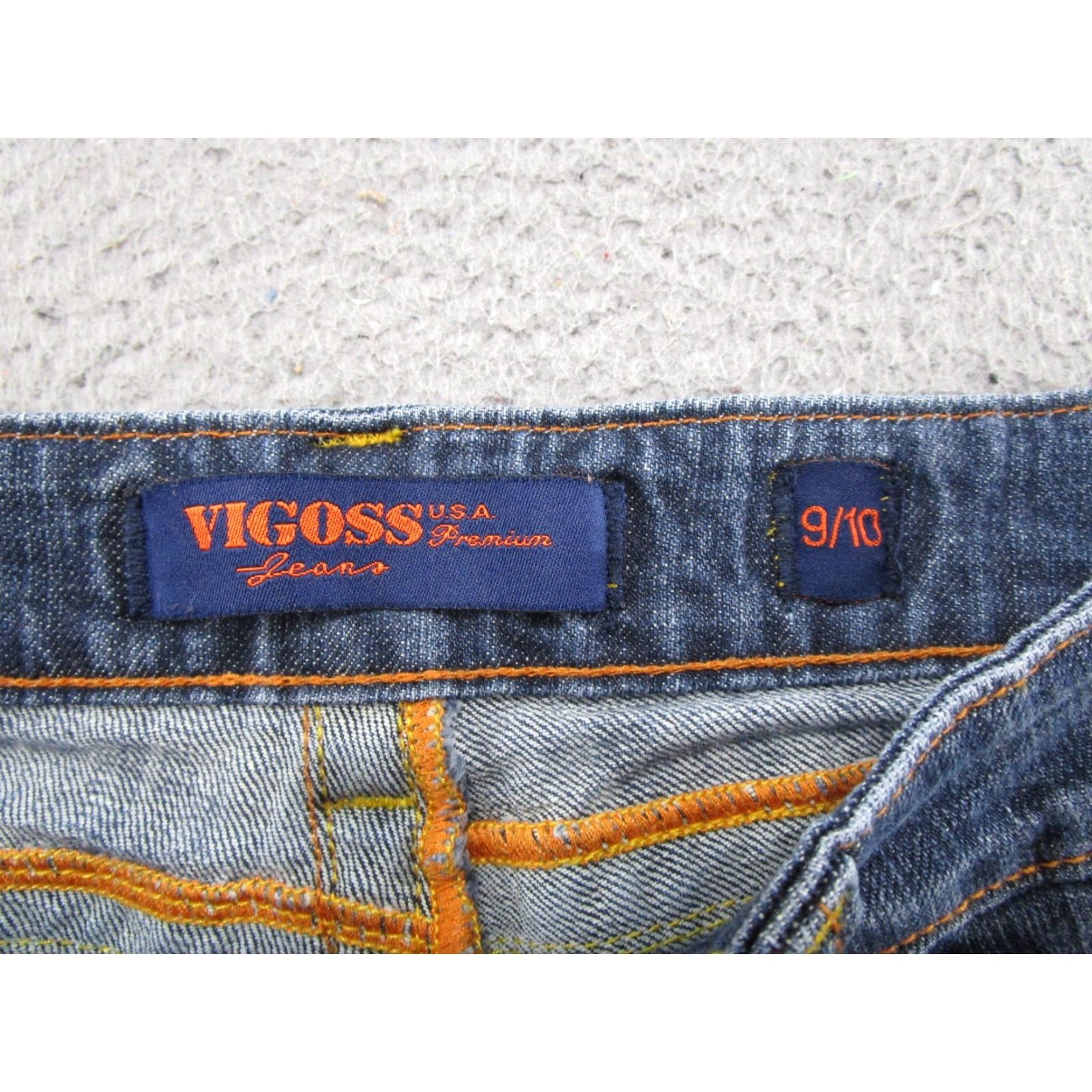 Vintage VIGOSS Jeans Bootcut Women Regular 10 Blue Denim 5-Pocket Stretch Zipper Closure Cotton Vintage No Size 32" / US 10 / IT 46 - 4 Thumbnail