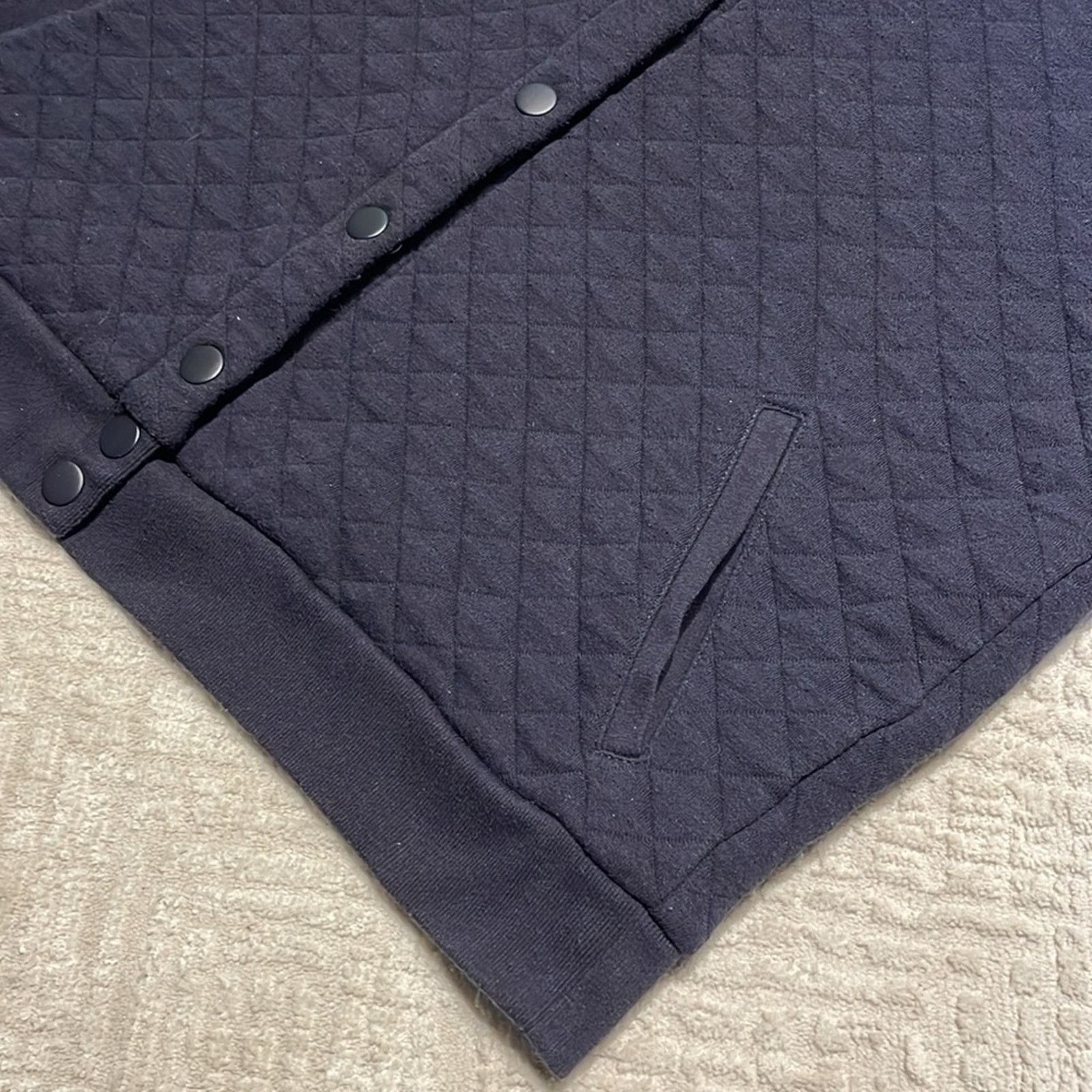 Liz Claiborne Liz Claiborne W’s M Quilted Snap Jacket / cardigan Navy blue Size M / US 6-8 / IT 42-44 - 2 Thumbnail