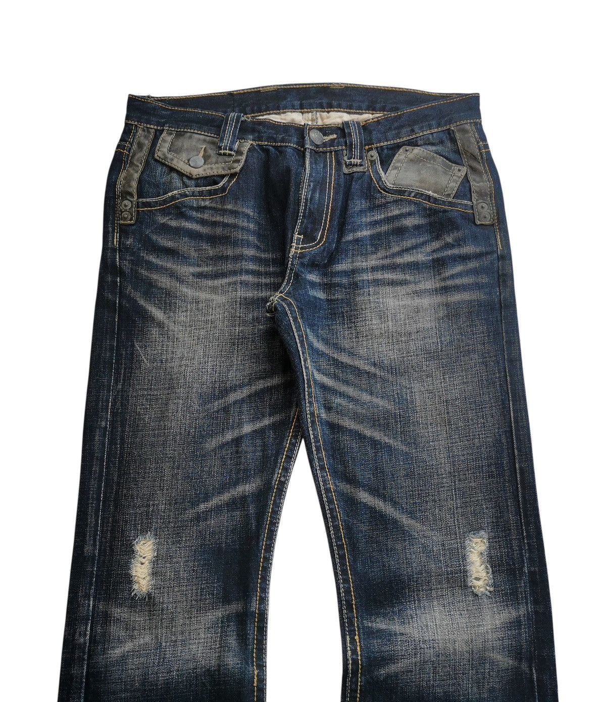 Japanese Brand Japanese Distressed Flared Clawmark Lookalike Tornado Mart Size US 32 / EU 48 - 3 Thumbnail