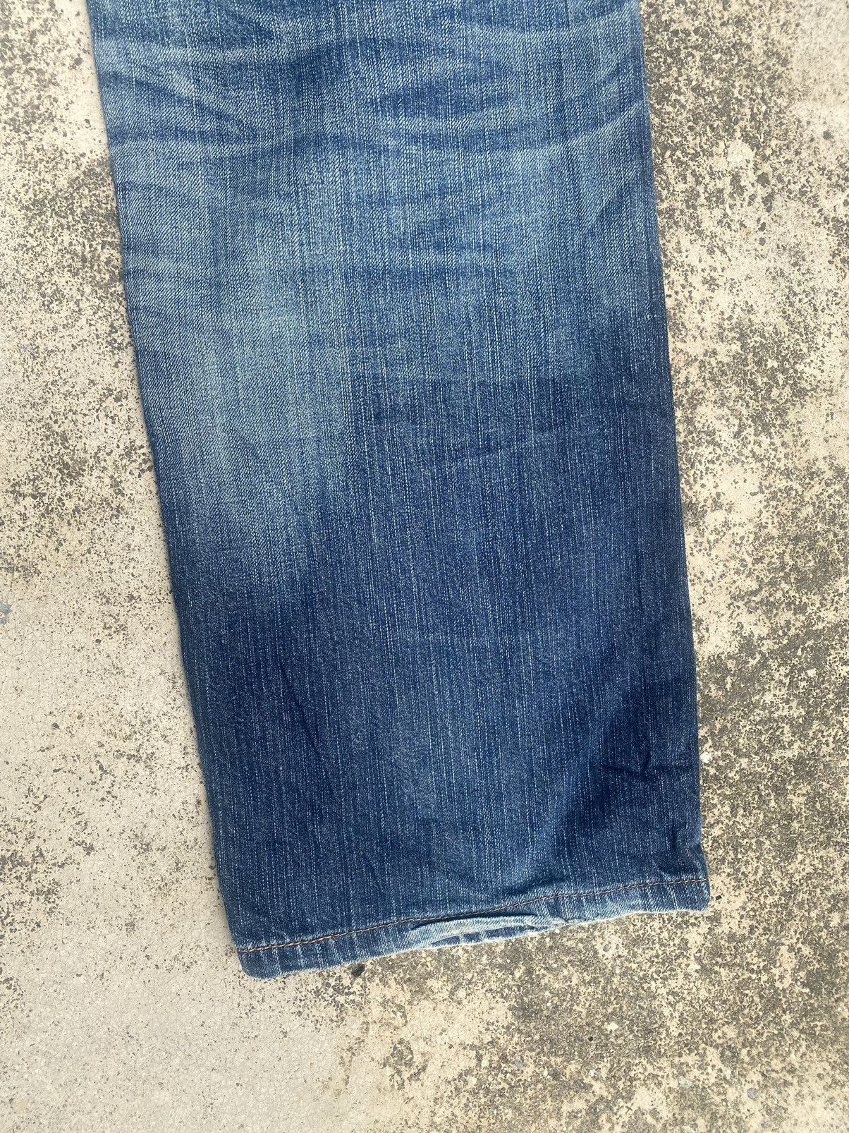 Edwin × Japanese Brand × Vintage Vintage y2k Edwin Faded Loose Denim Jeans Size US 36 / EU 52 - 15 Thumbnail