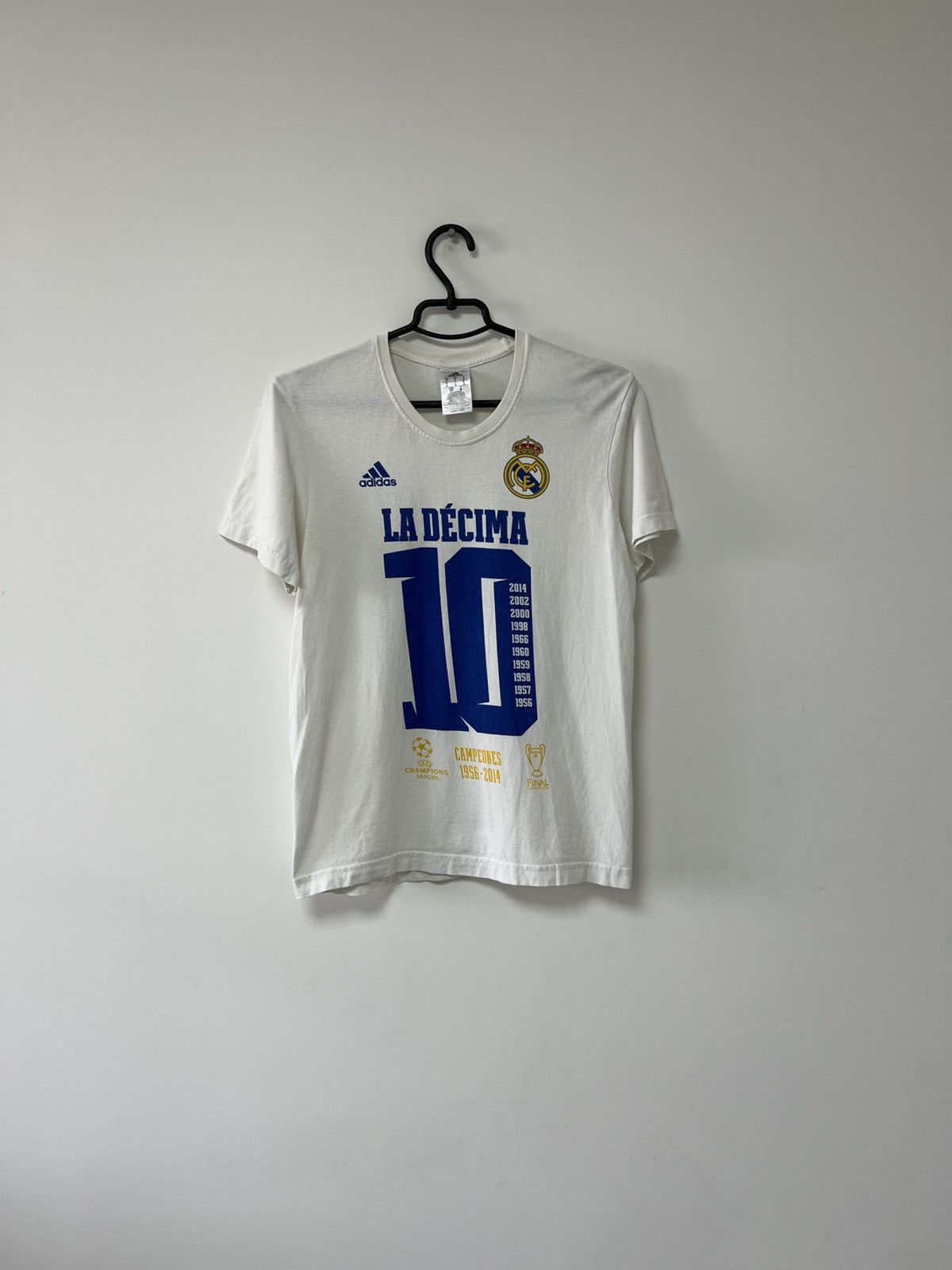Adidas Real Madrid UCL Champions La Decima Training Adidas T shirt Size US S / EU 44-46 / 1 - 3 Thumbnail