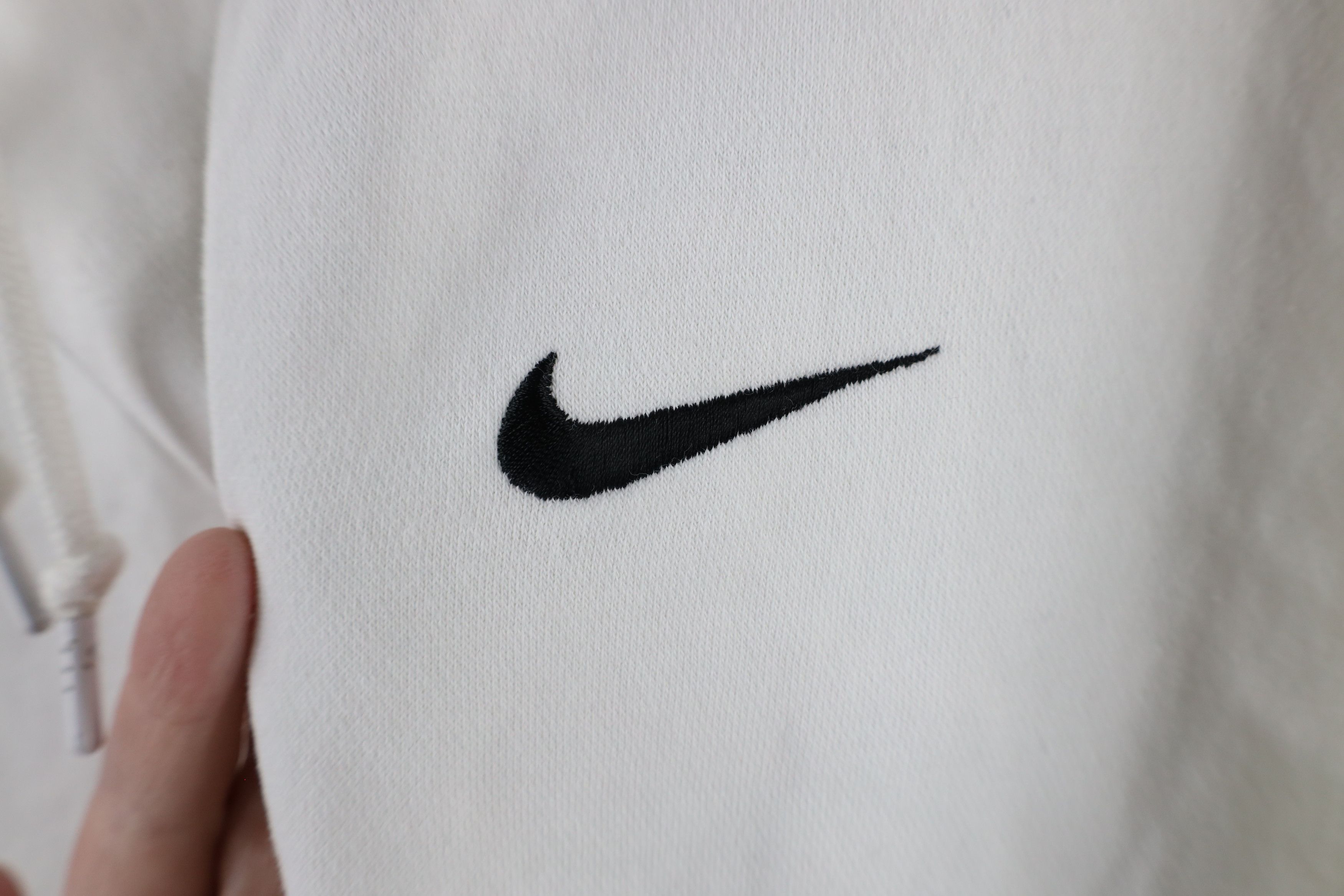 Nike × Vintage Vintage Nike Scott Mini Swoosh Hoodie Sweatshirt White Size US XL / EU 56 / 4 - 4 Thumbnail