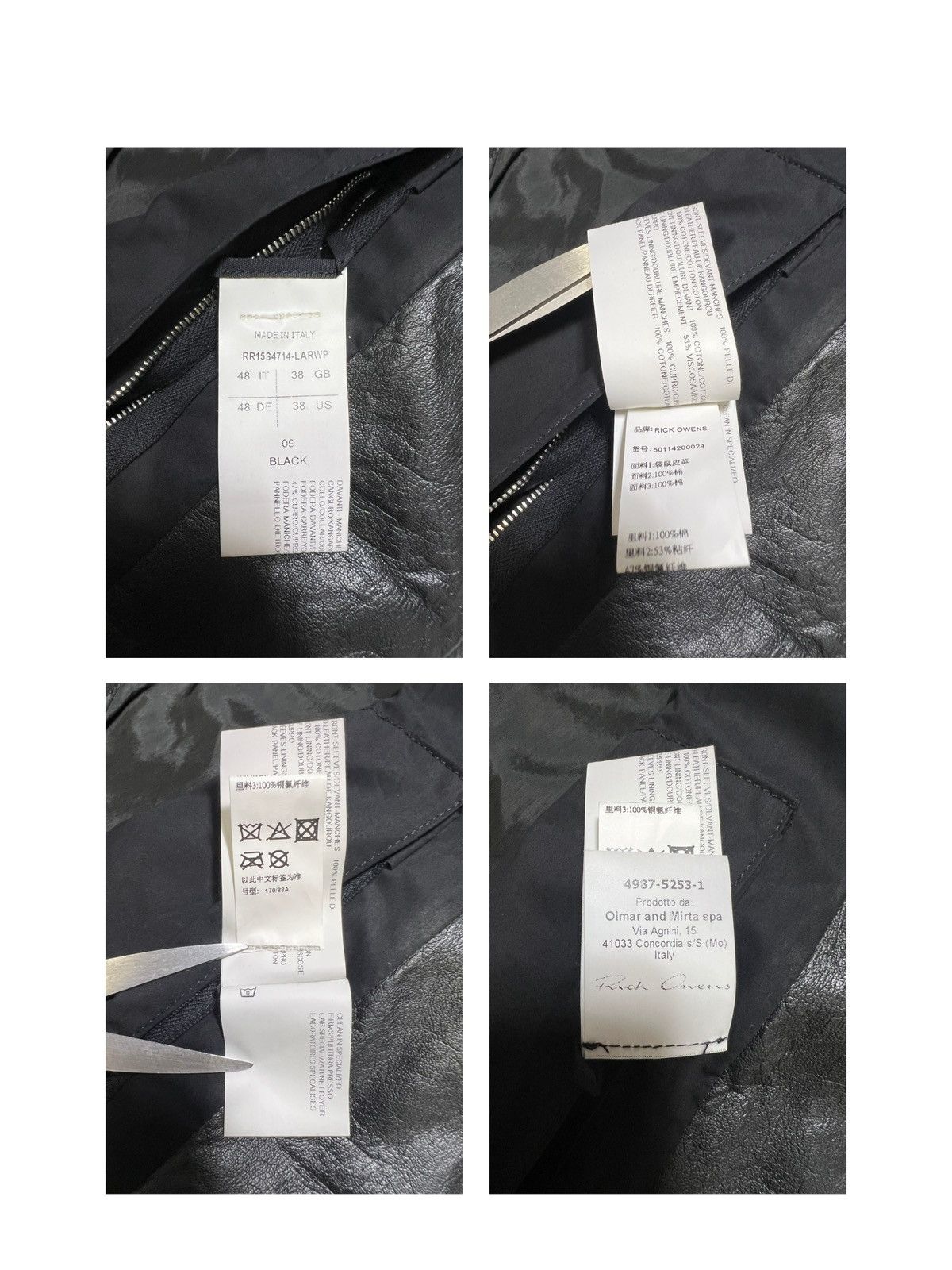 Rick Owens Rick Owens - S/S 15’ - Sliced Leather Biker Jacket Size US M / EU 48-50 / 2 - 19 Thumbnail
