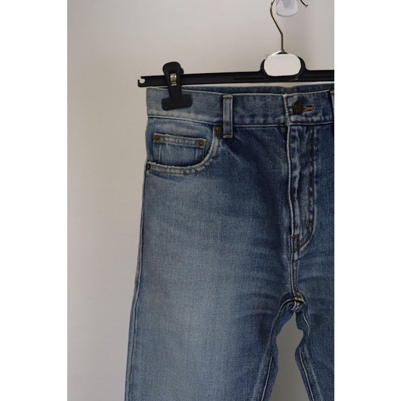 Saint Laurent Paris o1rshd1 Denim Jeans in Blue Size US 27 - 3 Thumbnail