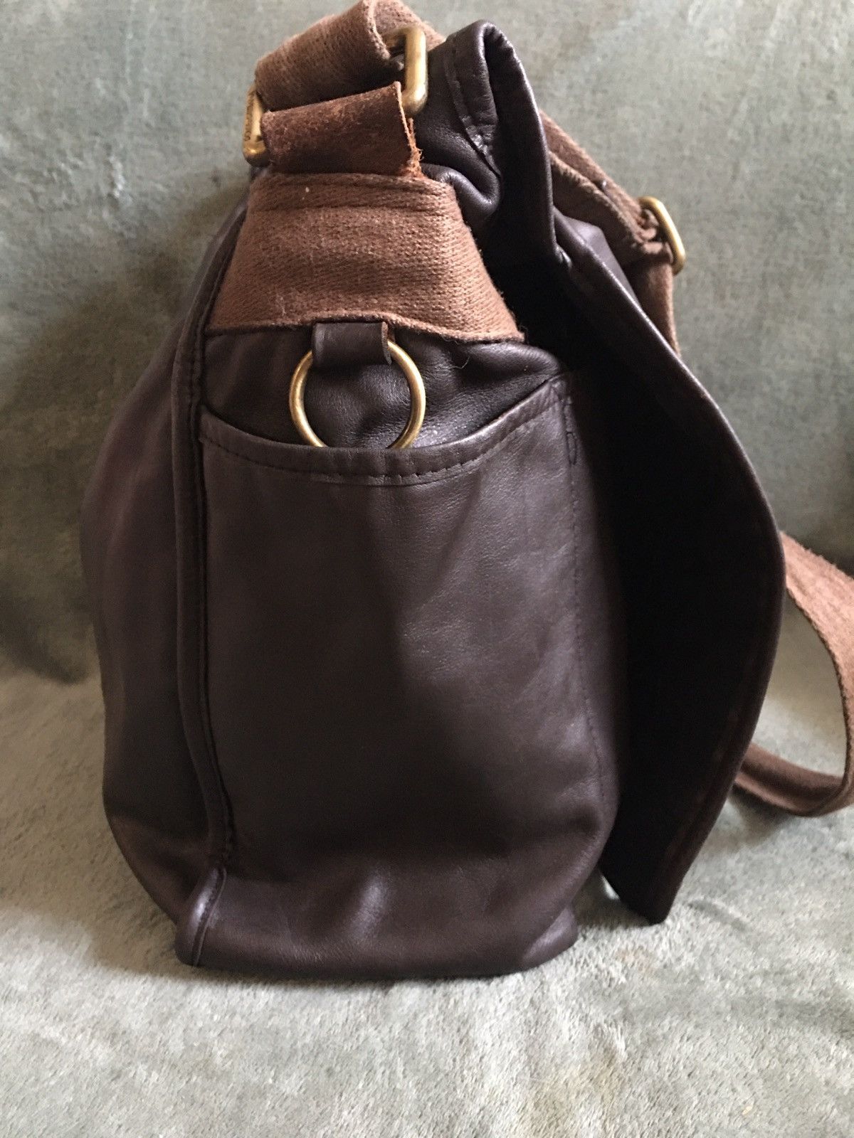 Dolce & Gabbana Dolce & Gabbana Leather Brown DG Logo Messenger Bag Size ONE SIZE - 3 Thumbnail
