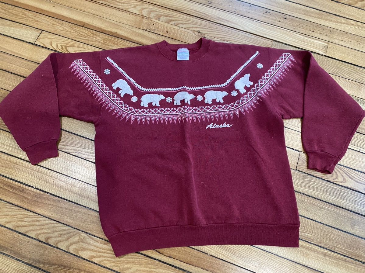 Hanes × Native × Vintage Vintage Alaska crewneck L/xl Size US L / EU 52-54 / 3 - 2 Thumbnail