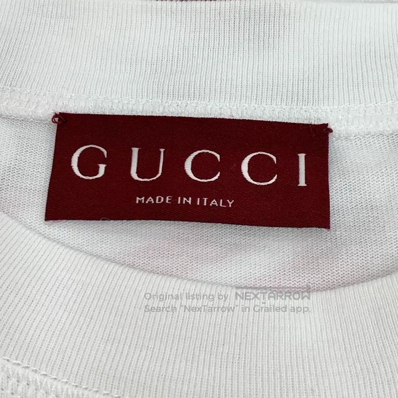Gucci Gucci White logo letter print cotton round-neck short-slee Size US M / EU 48-50 / 2 - 6 Thumbnail