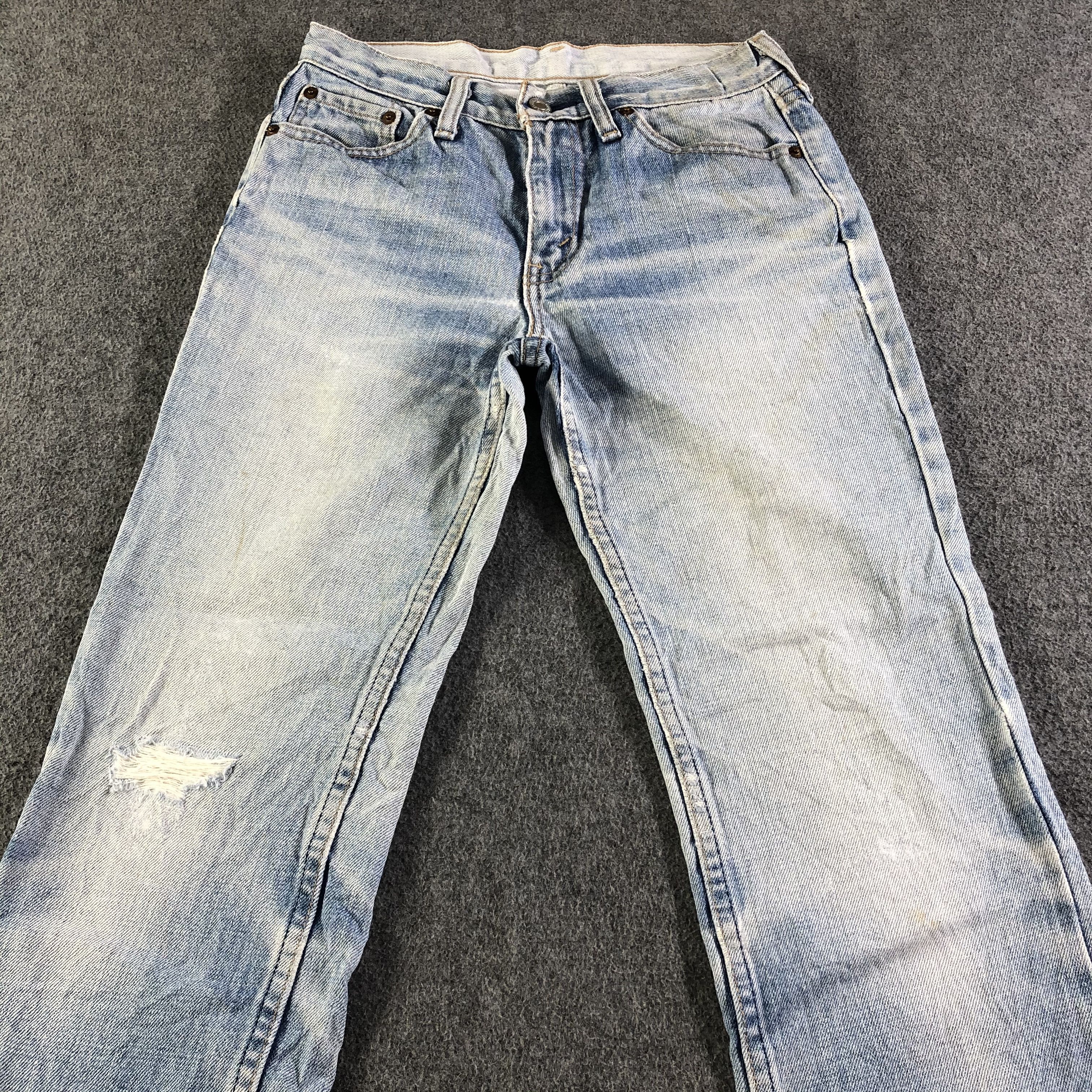 Levi's 90s Vintage Light Wash Levis Jeans-J4584 Size US 27 - 3 Thumbnail
