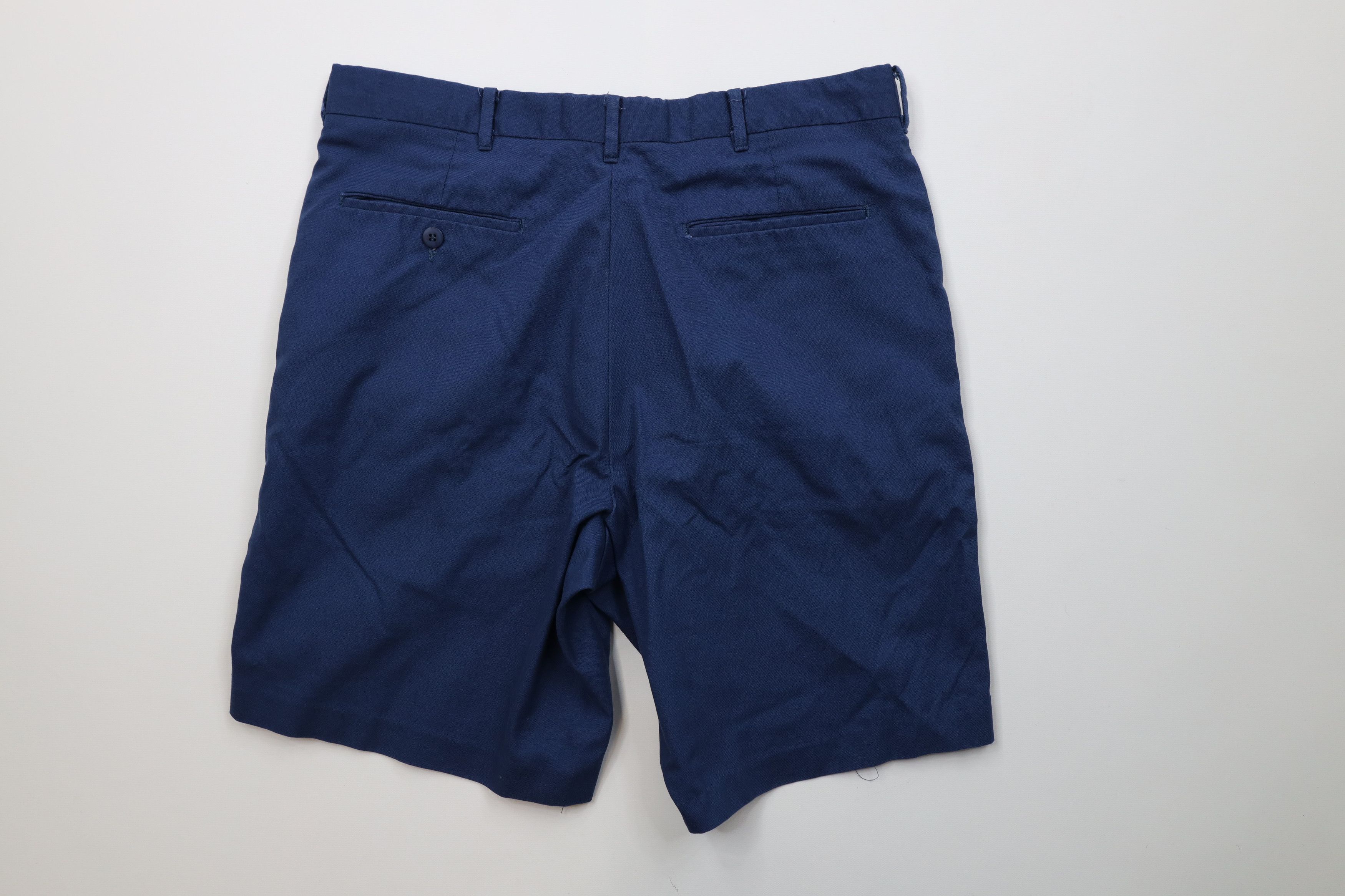 Vintage Vintage 70s Streetwear Above Knee Chino Golf Shorts Blue USA Size US 34 / EU 50 - 8 Thumbnail