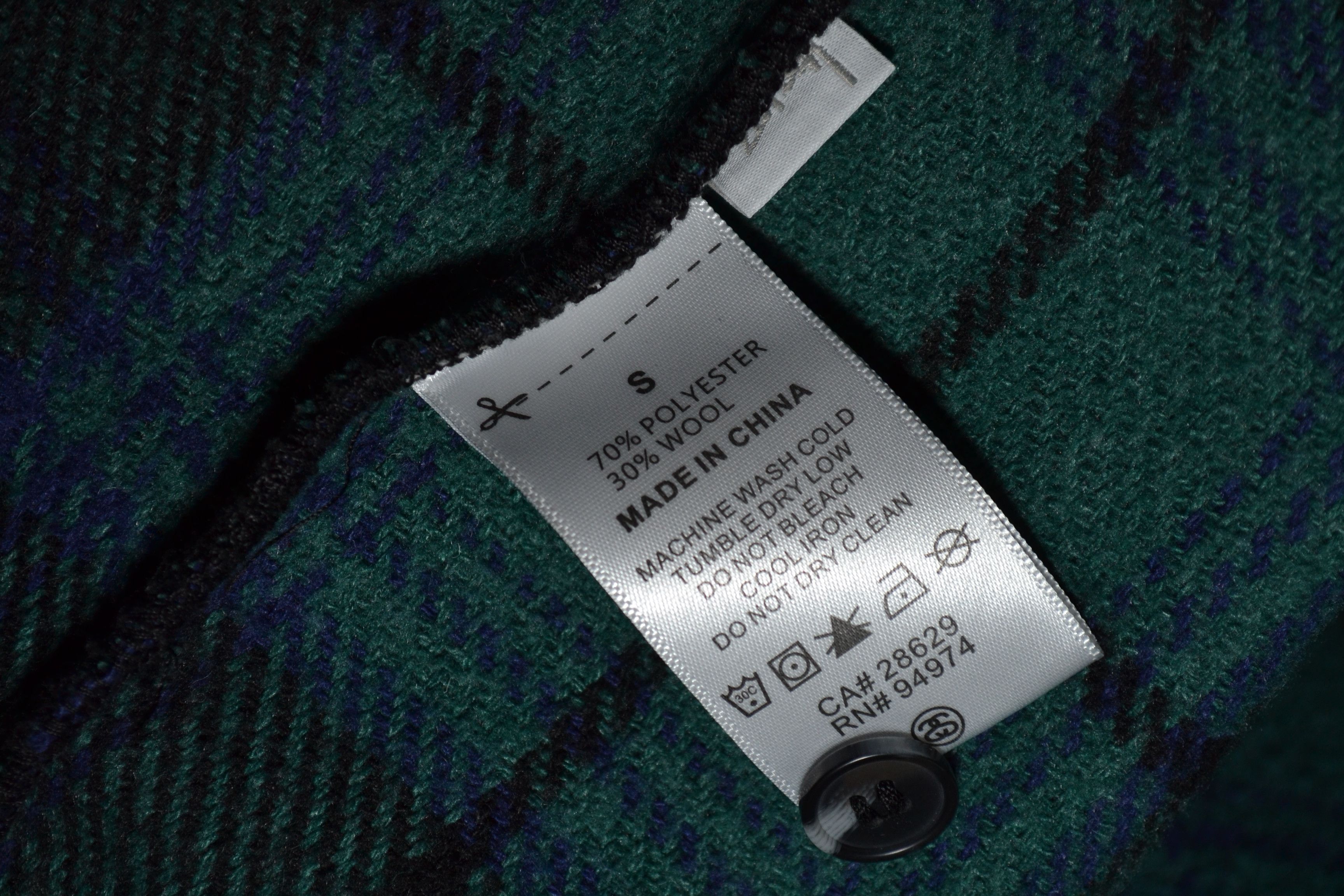 Stussy Stussy Wool Overshirt Jacket S Check Size US S / EU 44-46 / 1 - 11 Thumbnail