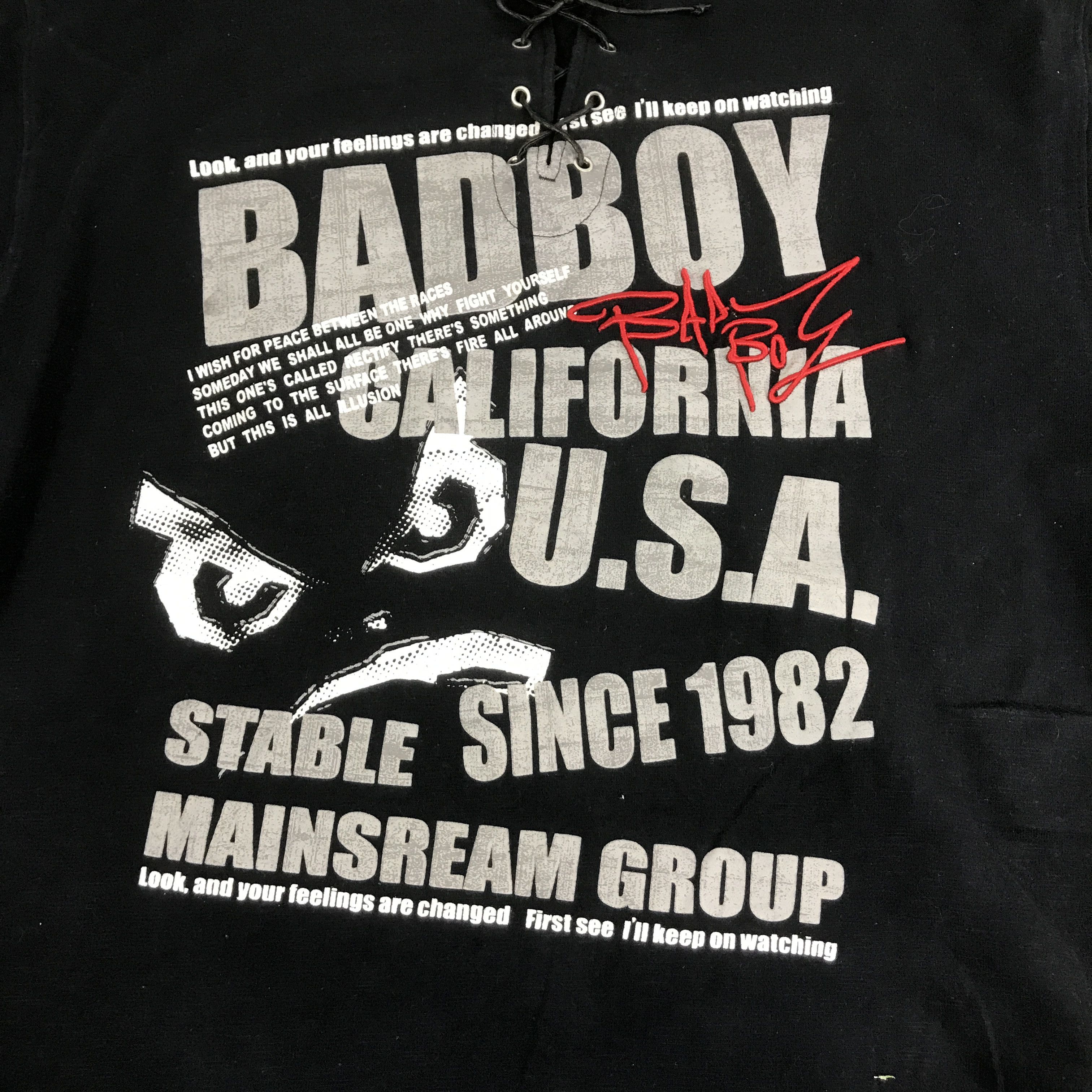 Japanese Brand BAD BOY CALIFORNIA JAPAN STYLE BRAND T-SHIRT K93B25 Size US L / EU 52-54 / 3 - 10 Thumbnail