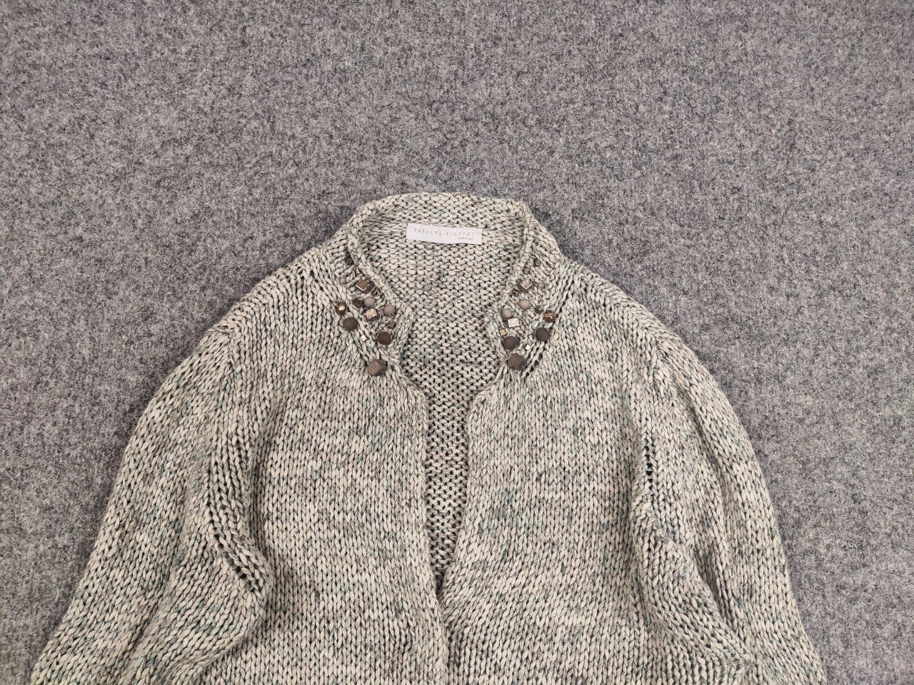 Fabiana Filippi Fabiana Filippi Premium designer Knit Blazer Cardigan Size L / US 10 / IT 46 - 8 Thumbnail