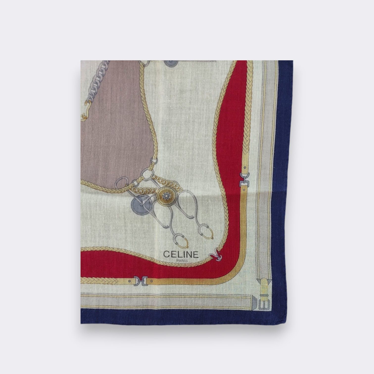 Celine Vintage Celine Handkerchief Neckerchief Bandana H268H Size ONE SIZE - 3 Thumbnail