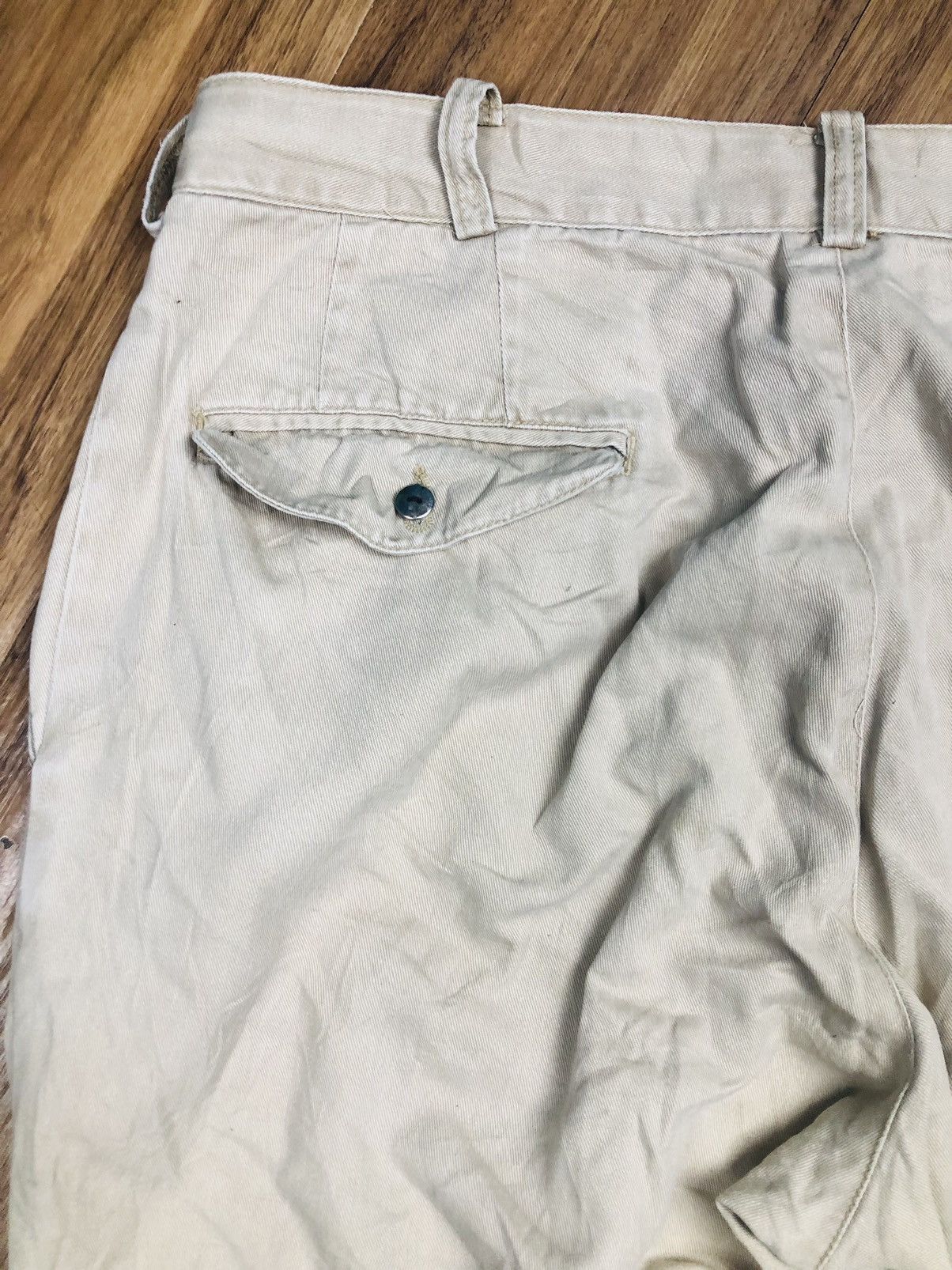 Hanes Unique Hanes Khaki Patchwork Pants Distressed (37) Size US 35 - 18 Thumbnail