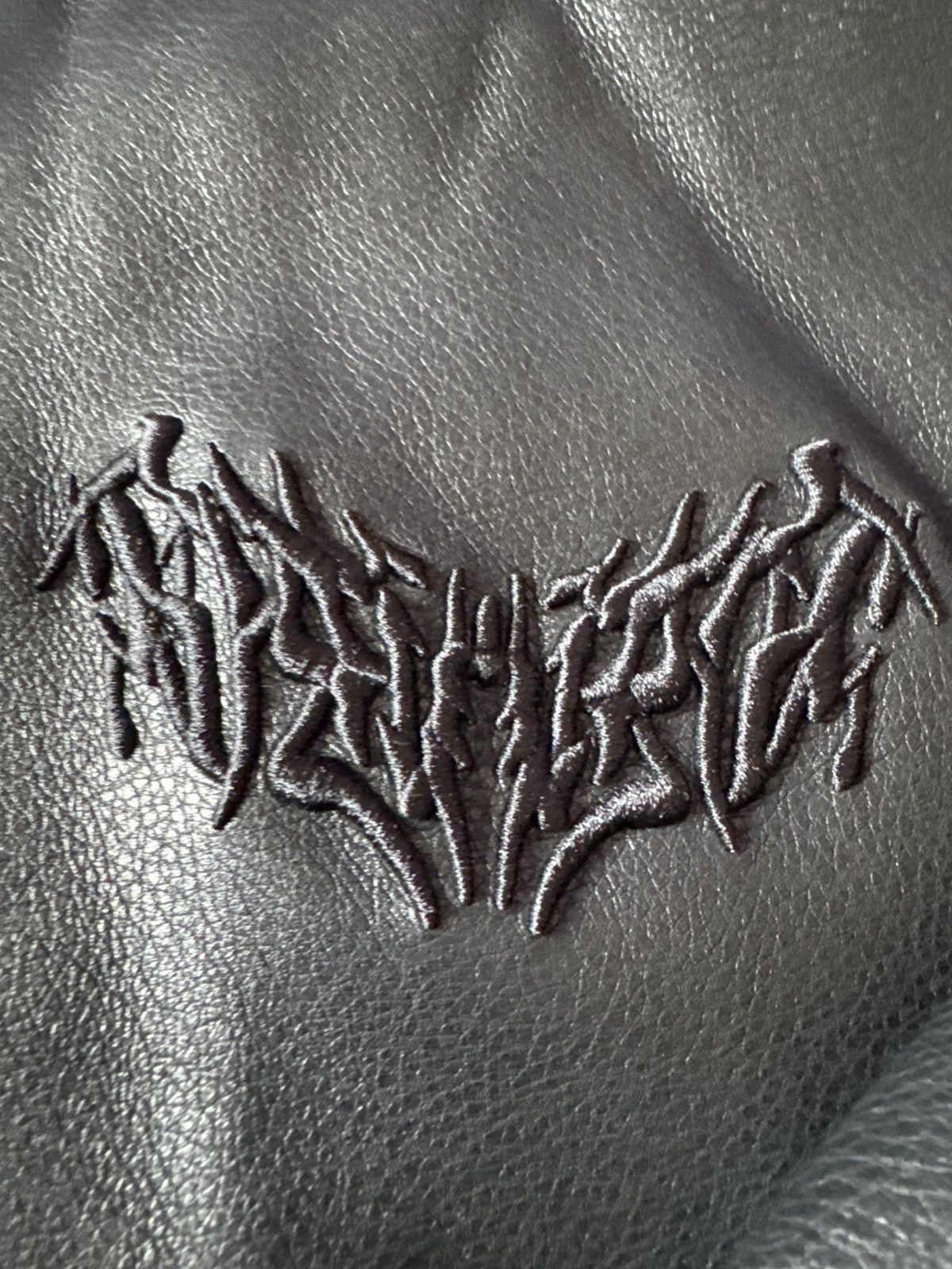 Revenge Revenge “Metal” Embroidered Vegan Leather Jacket Size US XXL / EU 58 / 5 - 8 Thumbnail