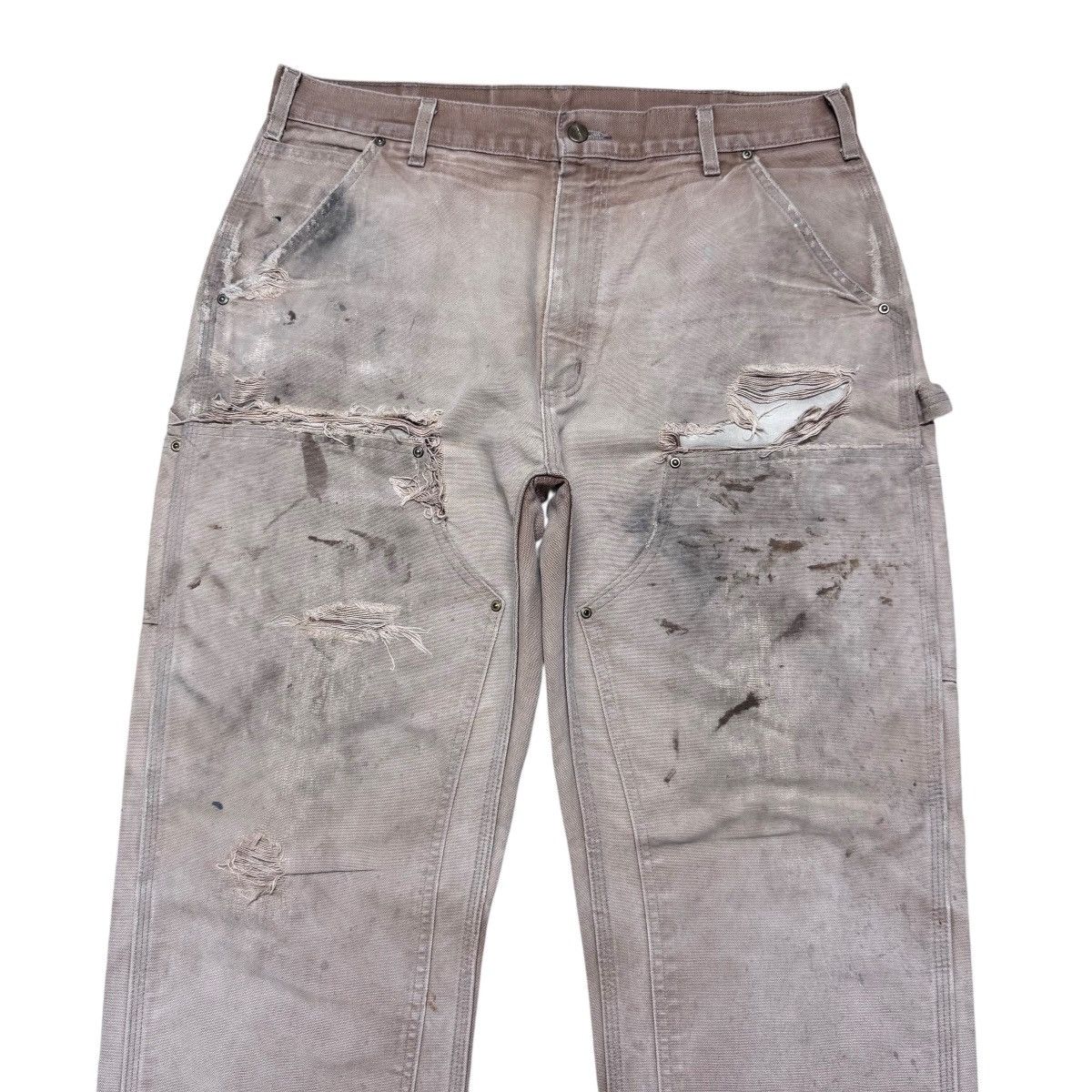 Carhartt Vintage Carhartt Thrashed Double Knee Carpenter Pants Size US 36 / EU 52 - 3 Thumbnail