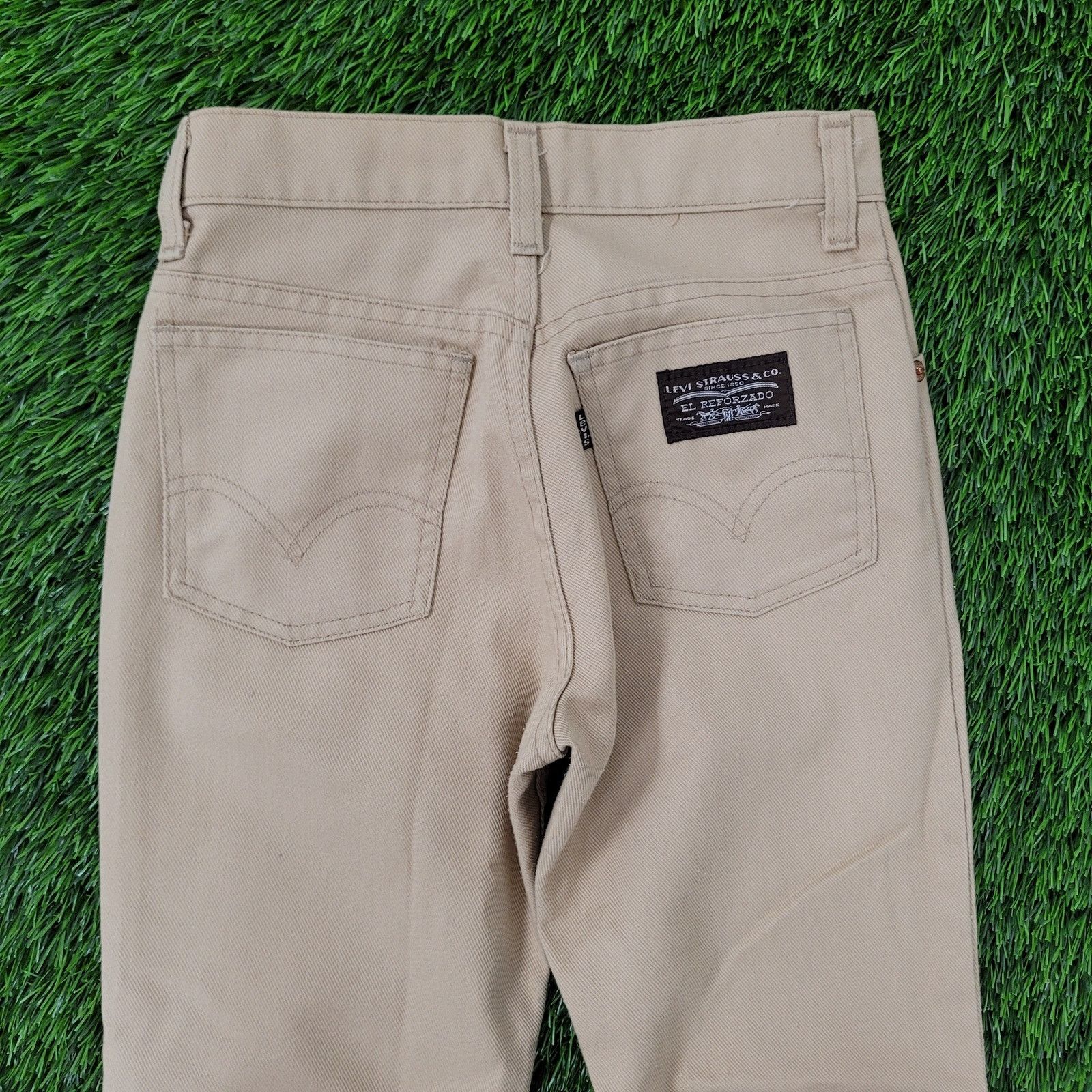 Levi's VTG LEVIS El-Reforzado Bell Bottoms Pants Womens 00 Talon Size 24" / US 00 / IT 34 - 4 Thumbnail