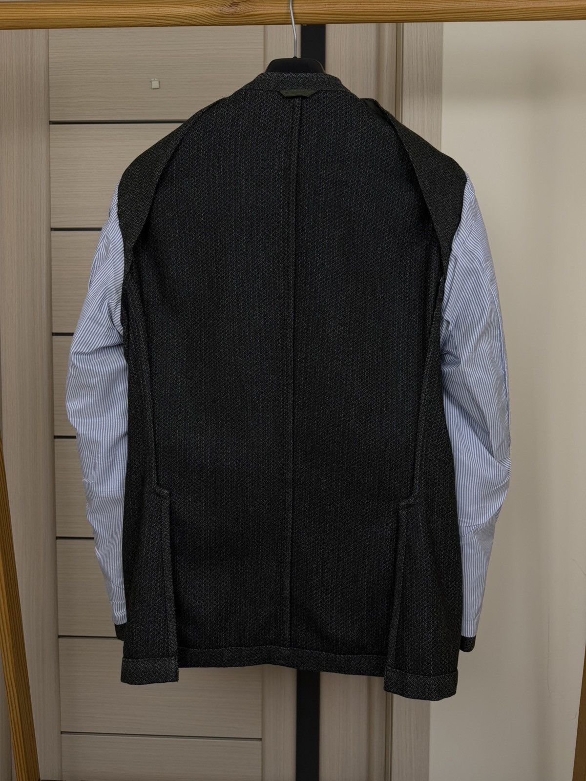 Other Rose and Born Lubiam unlined Mesh Wool Sport Blazer Jacket Size 50L - 16 Thumbnail