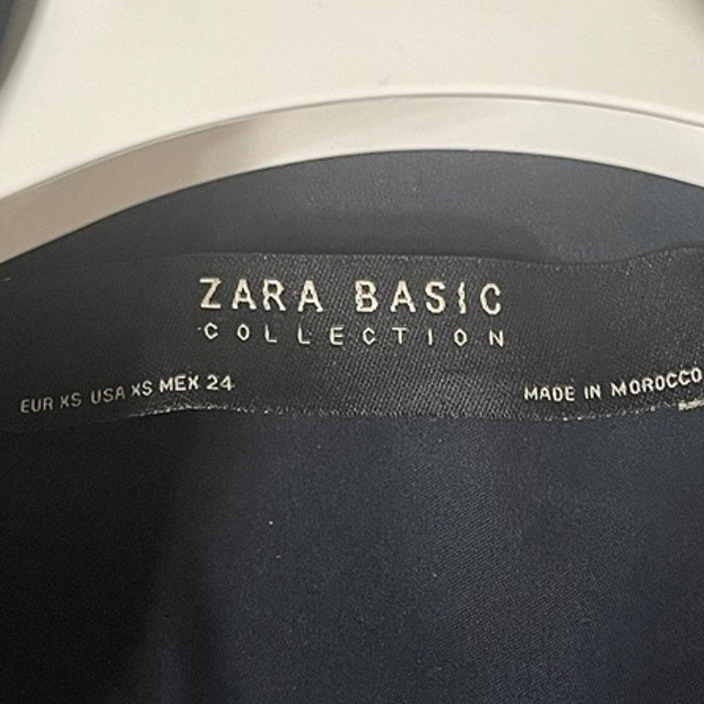 Zara Zara Basic Navy Wrap Cardigan Tie Waist Women's Size XS USED Size XS / US 0-2 / IT 36-38 - 4 Thumbnail